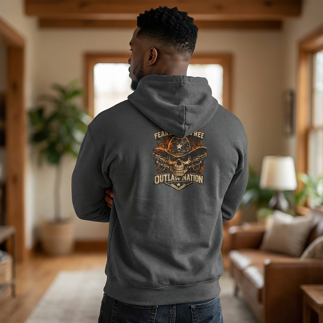 Outlaw Nation Skull Hoodie – Fearless American