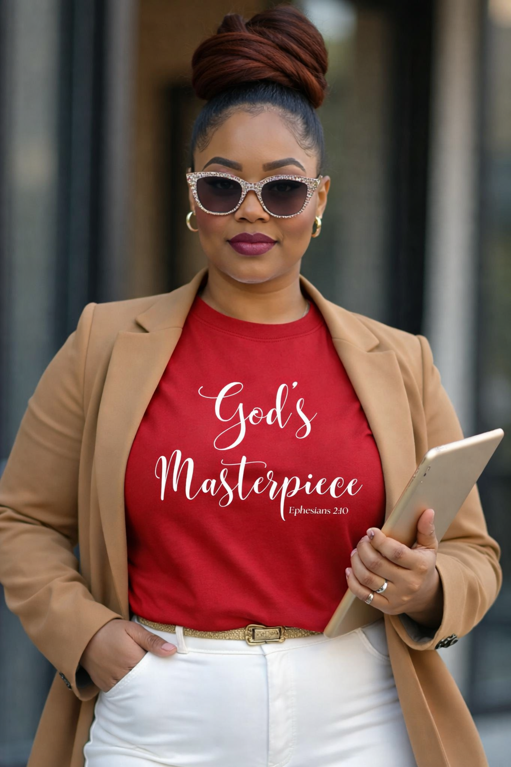 God's Masterpiece Shirt | Ephesians 2:10 Tee | Christian Gift for Women | Faith T-Shirt