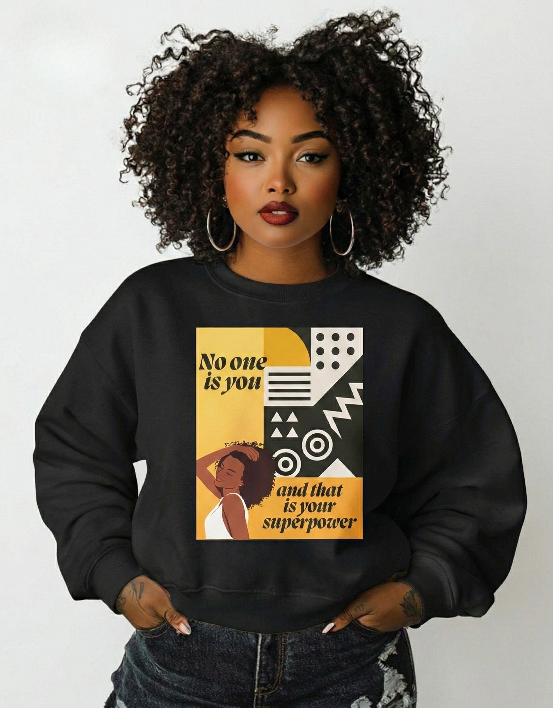 No One Is You And That Is Your Superpower Sweatshirt | Positive Affirmation Sweater | Self Love Gift | Empowerment Sweatshirt