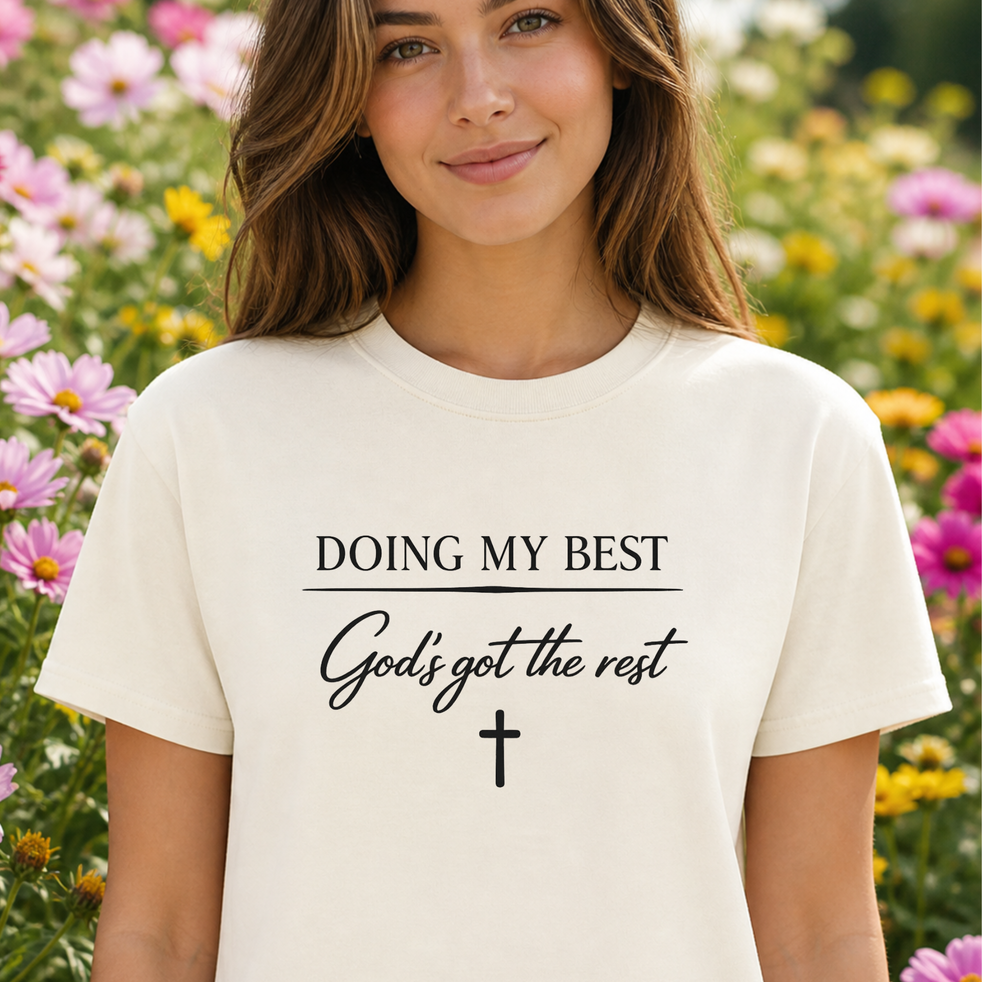 Christian Southern Faith Shirt, Trendy Bible Quote Tee, Love Like Jesus, Trust God, Doing My Best Fathers Day Gift, Triche Treasures – Image 2