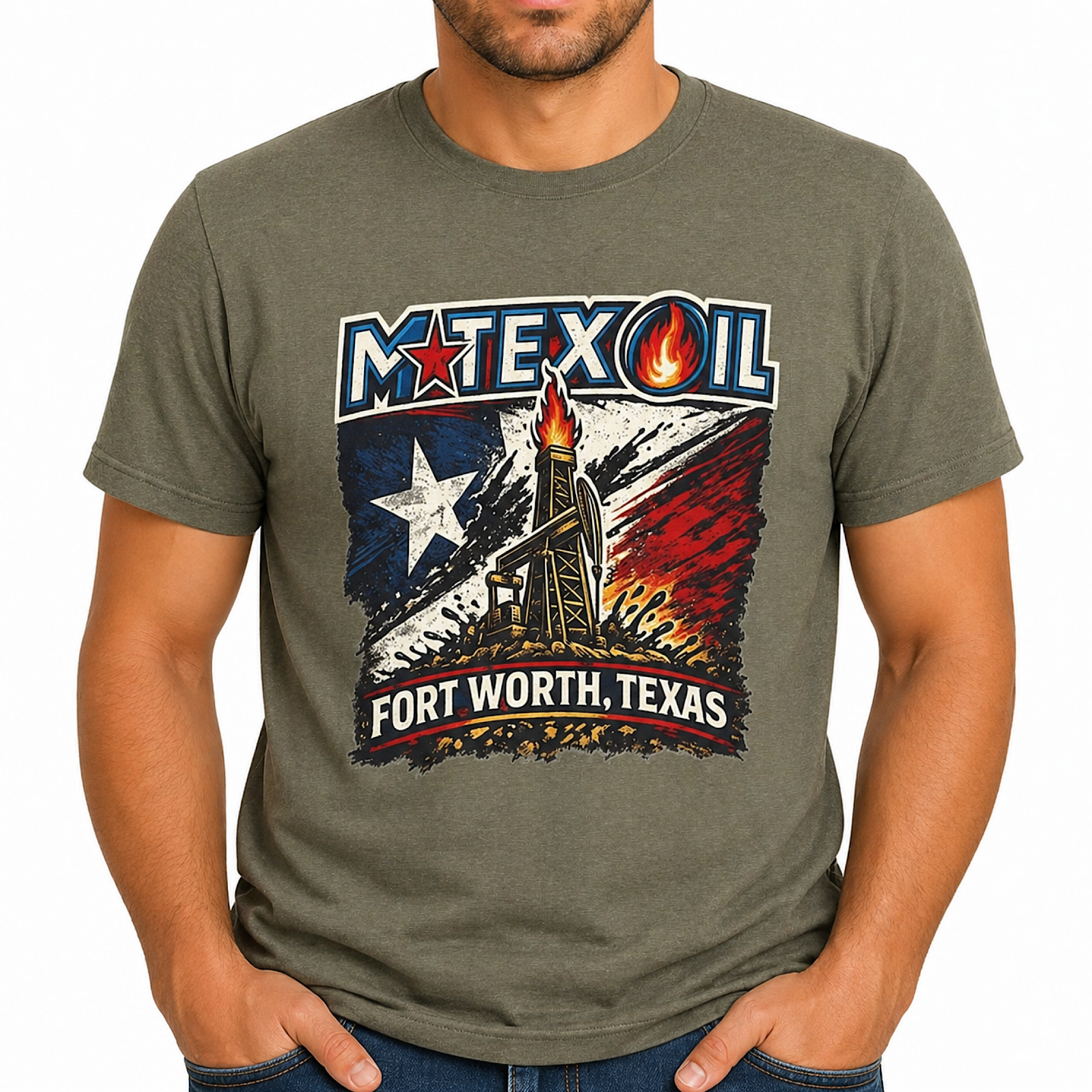 M-Tex Oil Company Landman CTT Shirt Fort Worth TX Landman Oilfield Texas Tee color preview 3