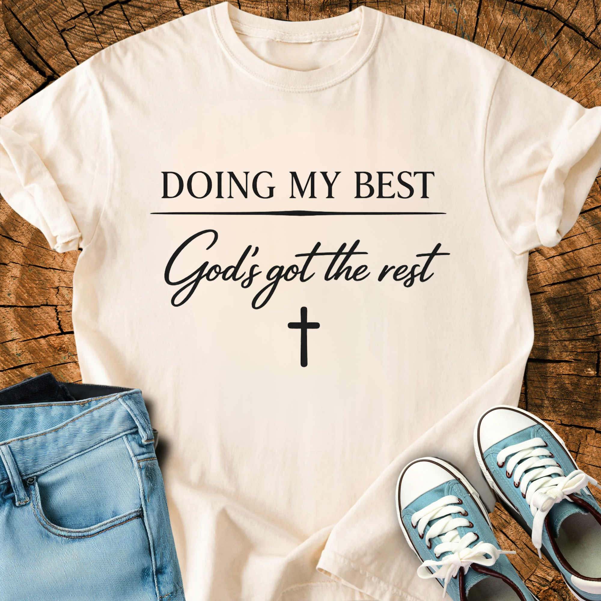 Christian Southern Faith Shirt, Trendy Bible Quote Tee, Love Like Jesus, Trust God, Doing My Best Fathers Day Gift, Triche Treasures