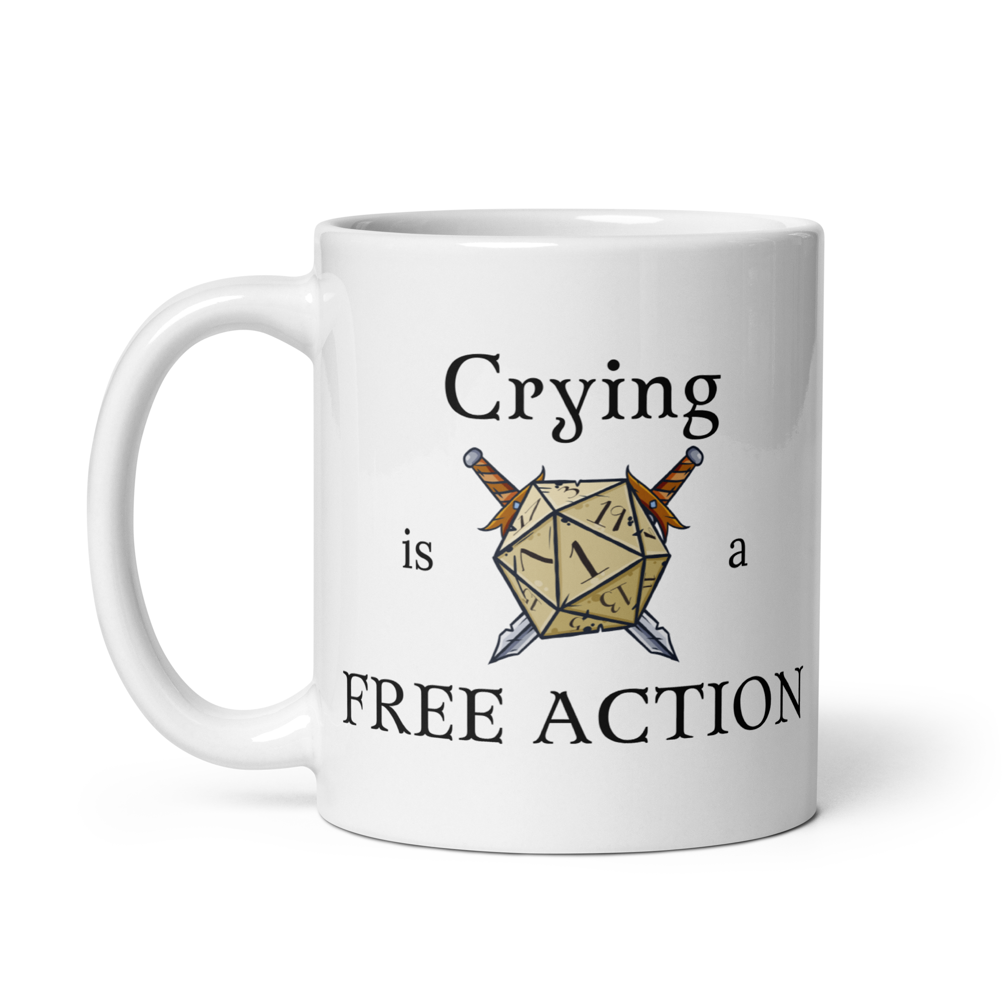 Crying is a Free Action Dungeon Master Mug image 4