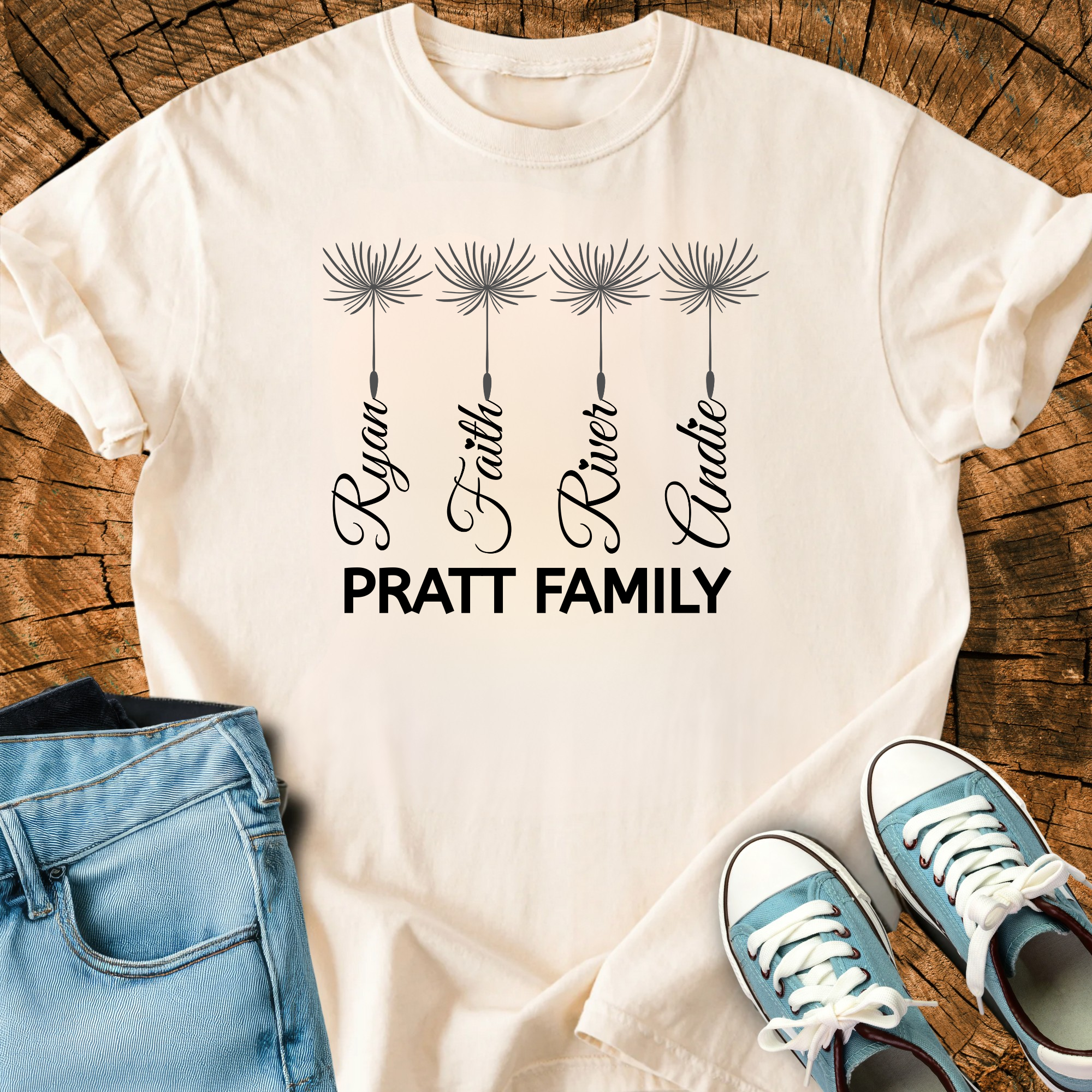 Comfort Colors Personalized Birth Flower Shirt, Custom Grandma Shirt with Names, Family Garden Tee, Love Is in Bloom Shirt, Triche Treasures