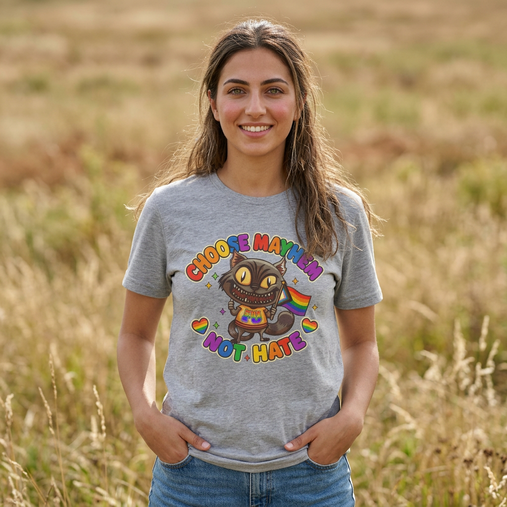 Choose Mayhem Not Hate - Fugly T-Shirt  - Image 3