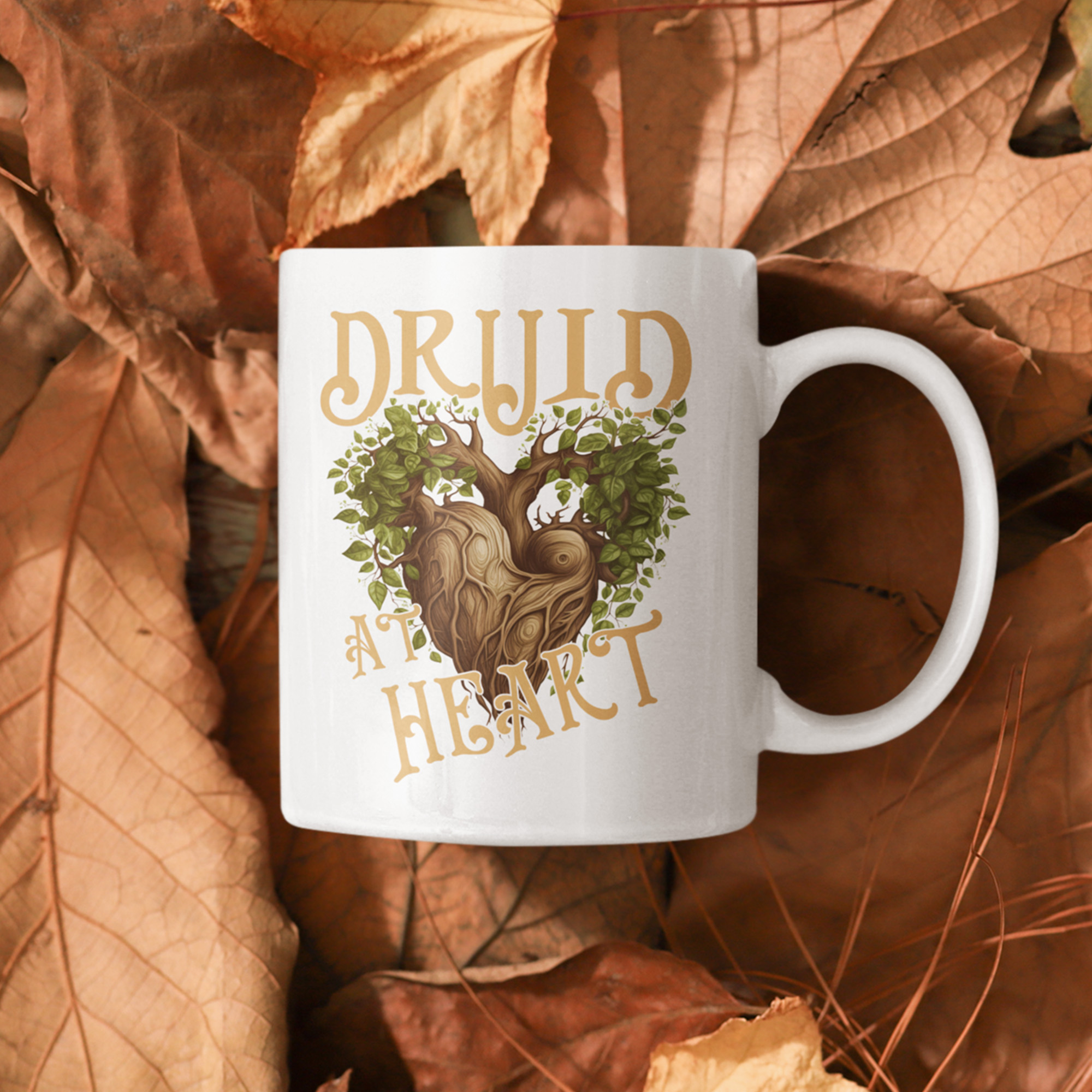 Druid at Heart Ceramic Mug | Goodberry | Tabletop Game Accessories | DnD Coffee | RPG D&D gifts for him her | Fantasy Art | Ai Illustration image 2