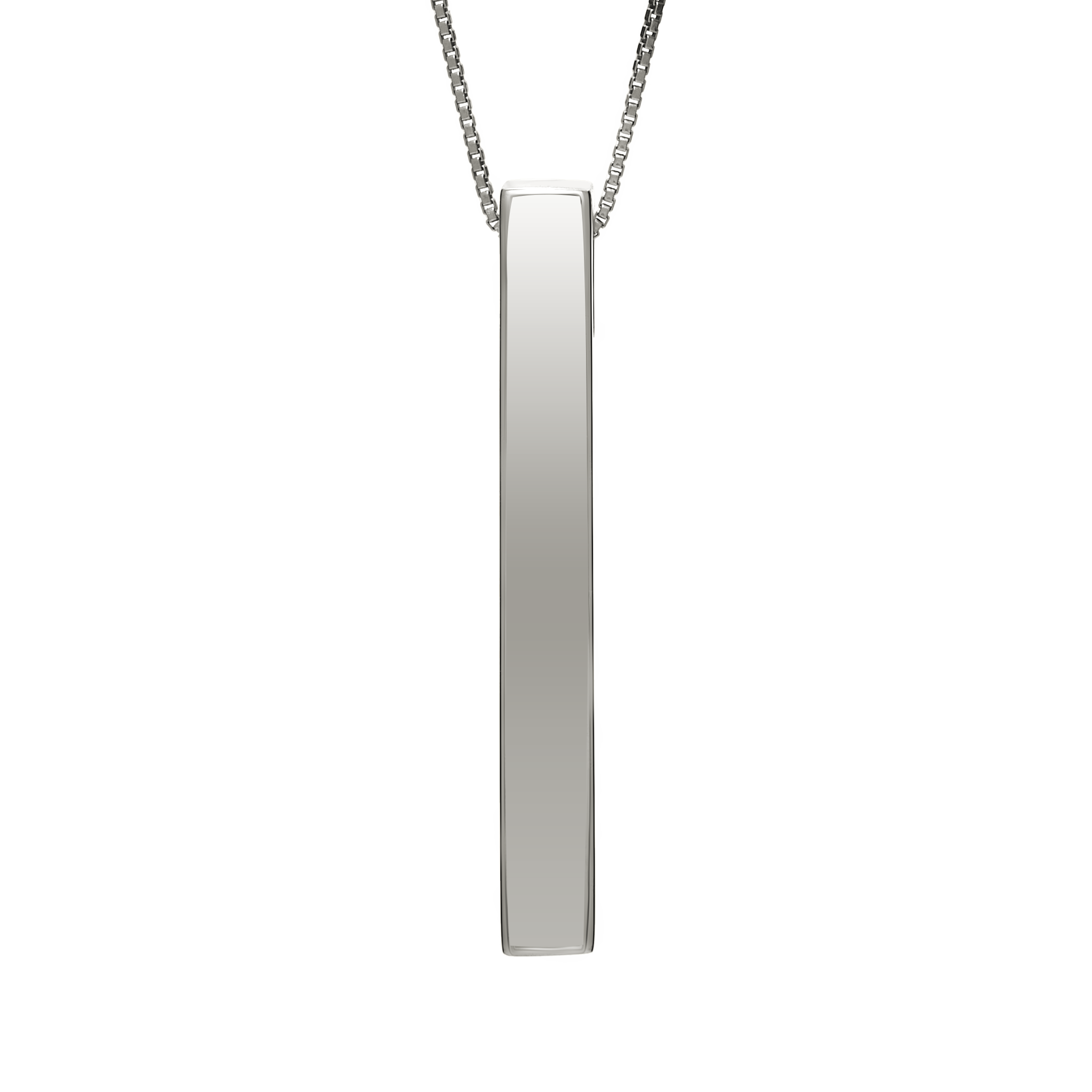 "He's the God of the DID"  Vertical Name Bar Necklace with Engraving