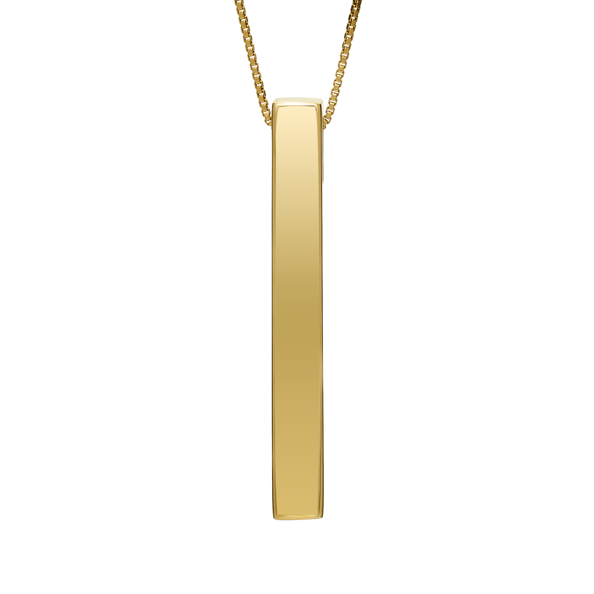 "He's the God of the DID"  Vertical Name Bar Necklace with Engraving