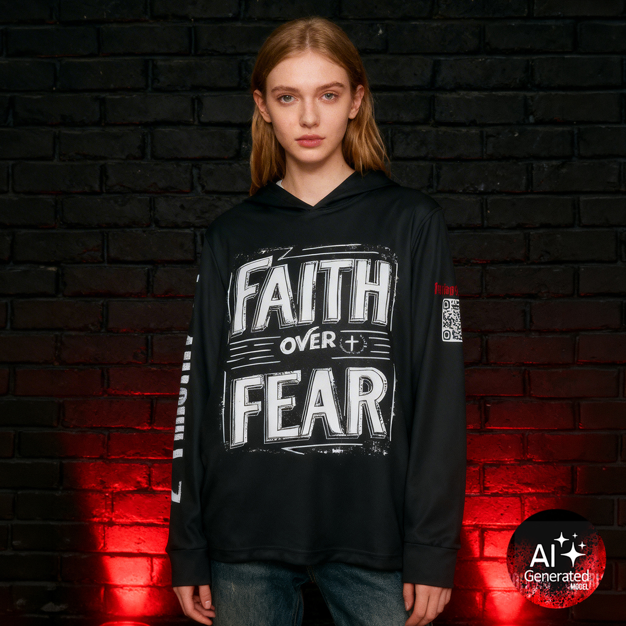 Faith Over Fear _Black Christian faith hoodie