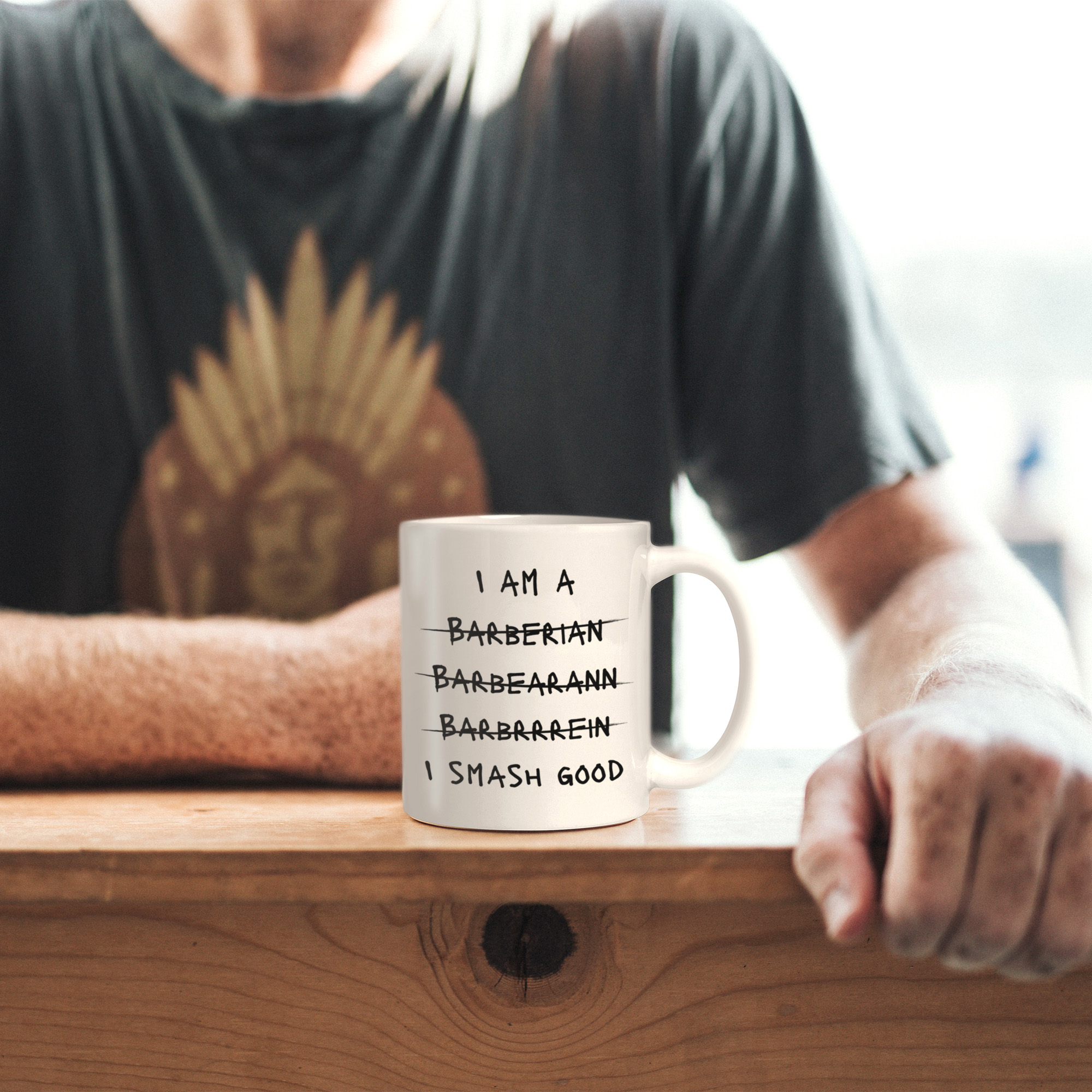 I am a Barbarian Mug | Dungeons and Dragons Mug | RPG D&D gifts | Tabletop Game Accessories | Nerdy Gift for Men | DnD Humor image 4