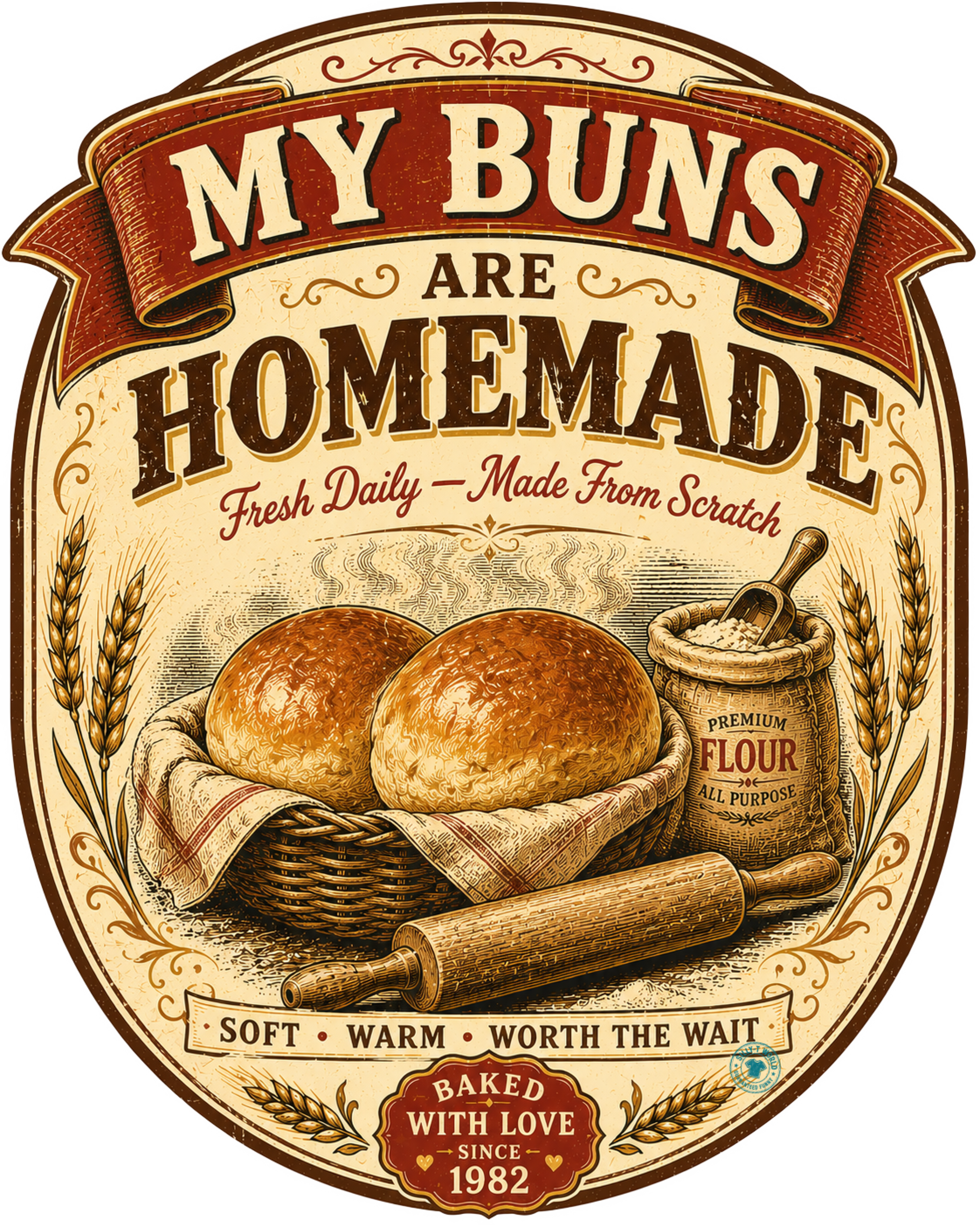 My Buns Are Homemade Funny Baking Pun T-Shirt