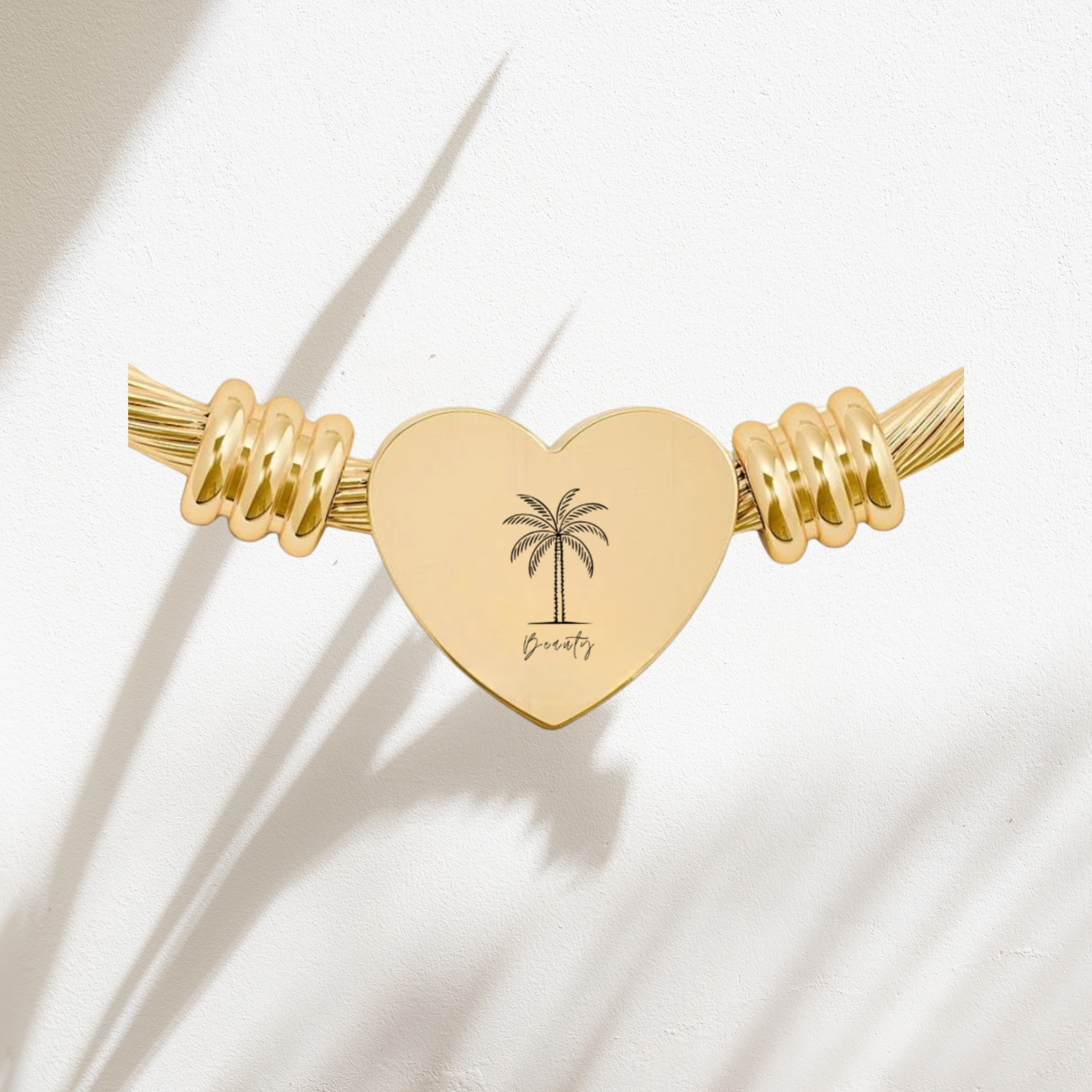 Beauty Bracelet —Adjustable Heart Bangle (Silver or Gold) product thumbnail image