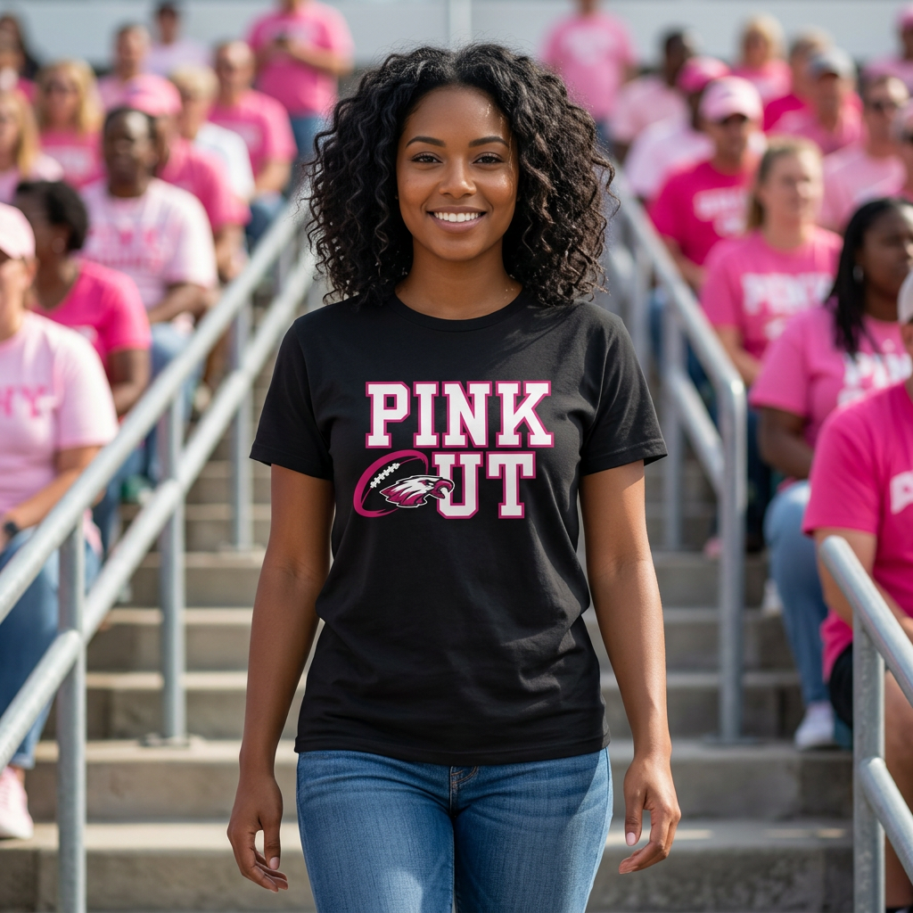 Pink Out Eagle Ball Unisex Jersey Short Sleeve Tee