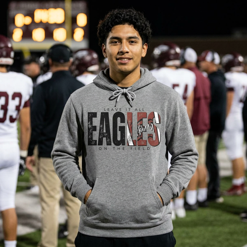 Eagles Football Hoodie – 'Leave It All on the Field'