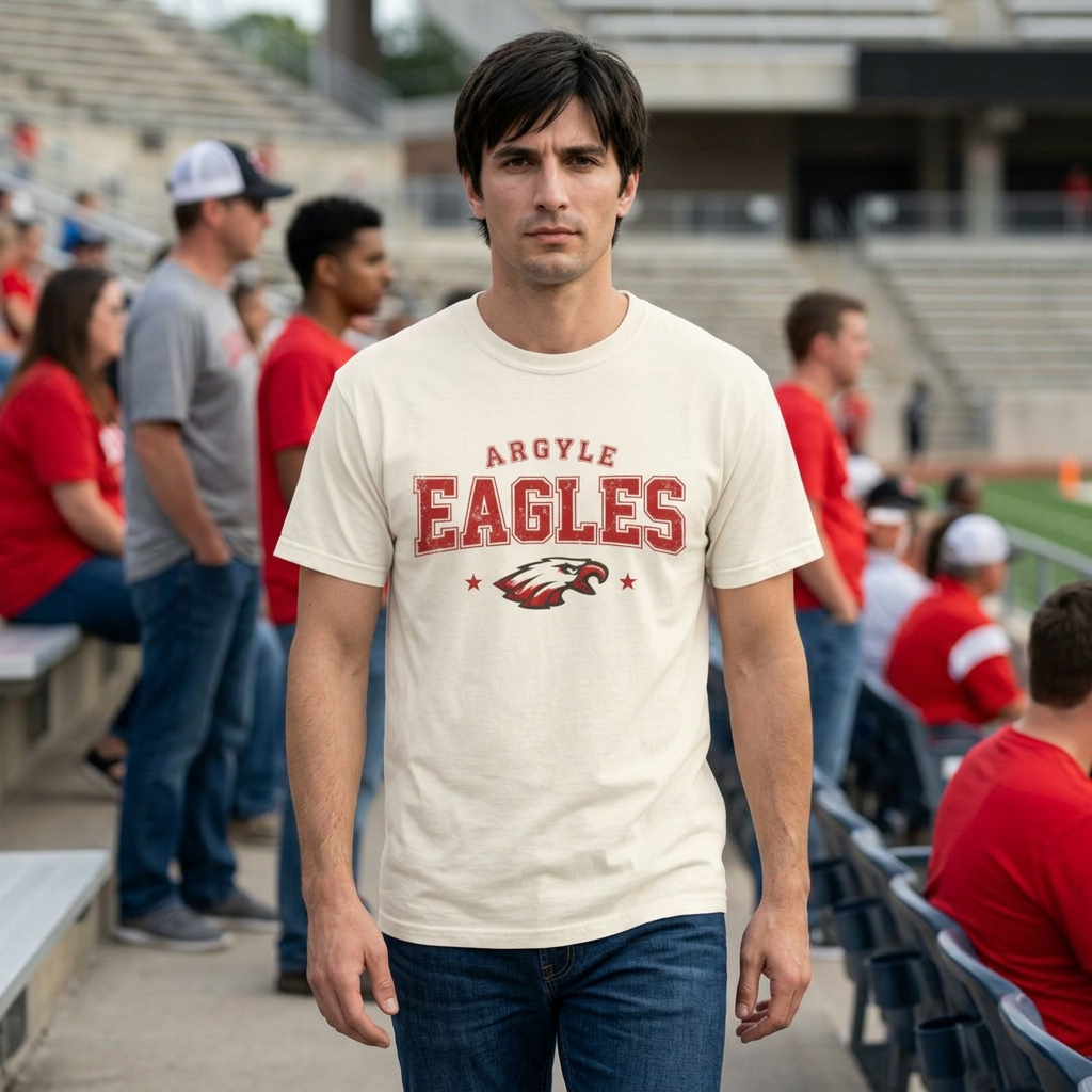 Argyle Eagles Vintage Logo T-Shirt — School Spirit Tee