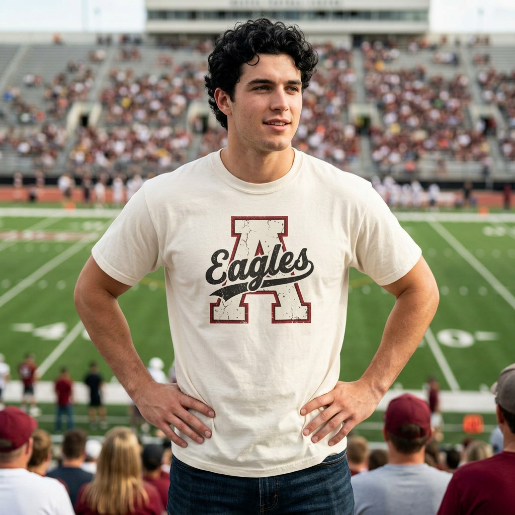 Eagles Letterman A Graphic T-Shirt