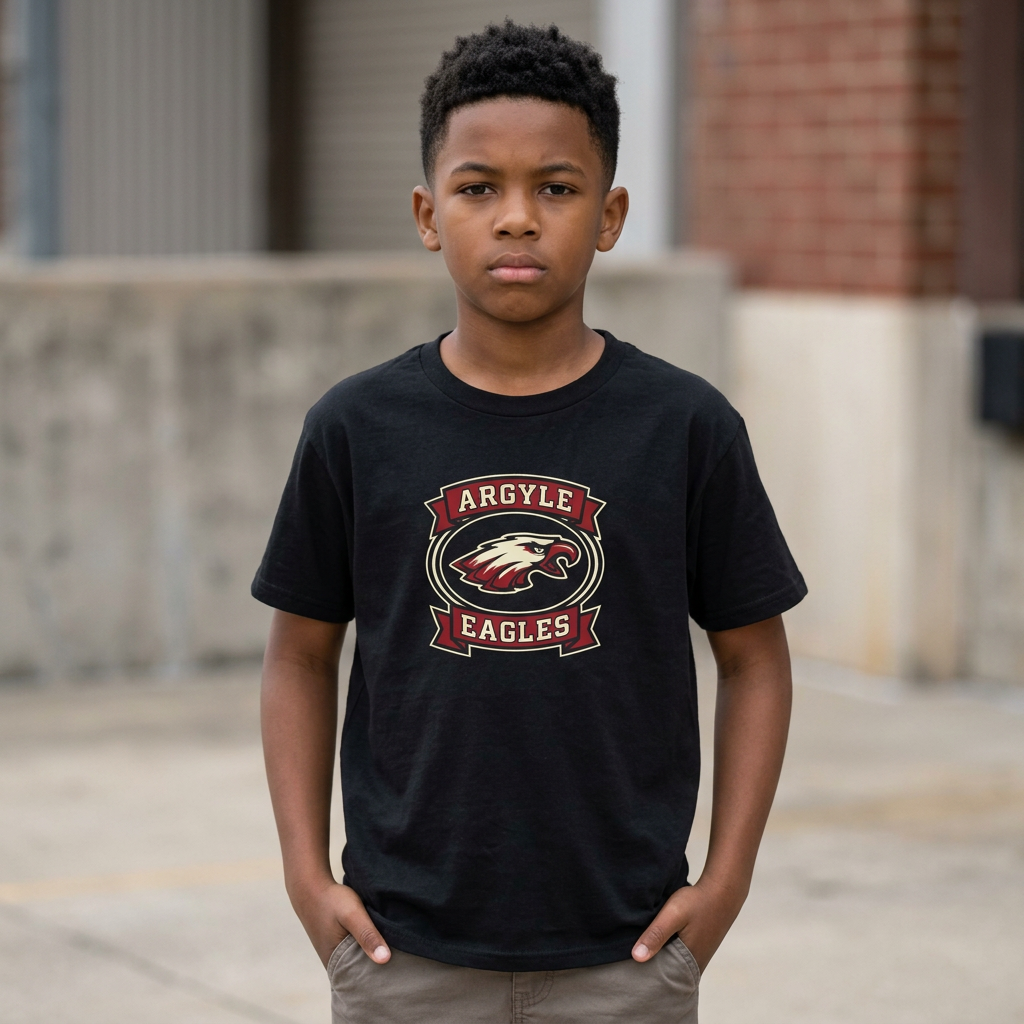 Argyle Eagles Youth Tee — School Mascot Kids' T-Shirt
