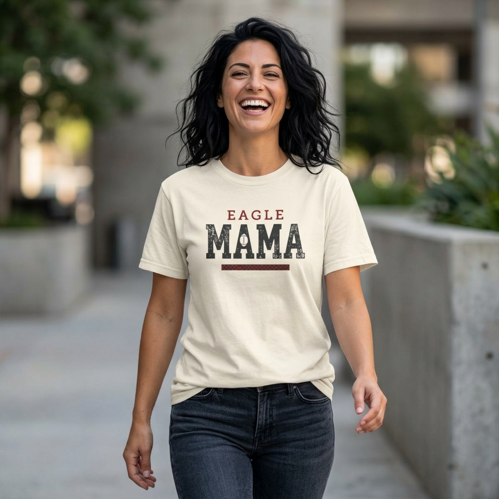 Eagle Mama T-Shirt — Vintage Patriotic Mom Tee