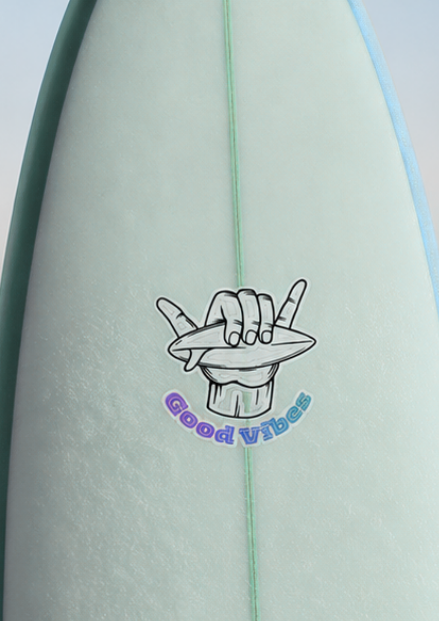 Shakas Surfing Hand sticker