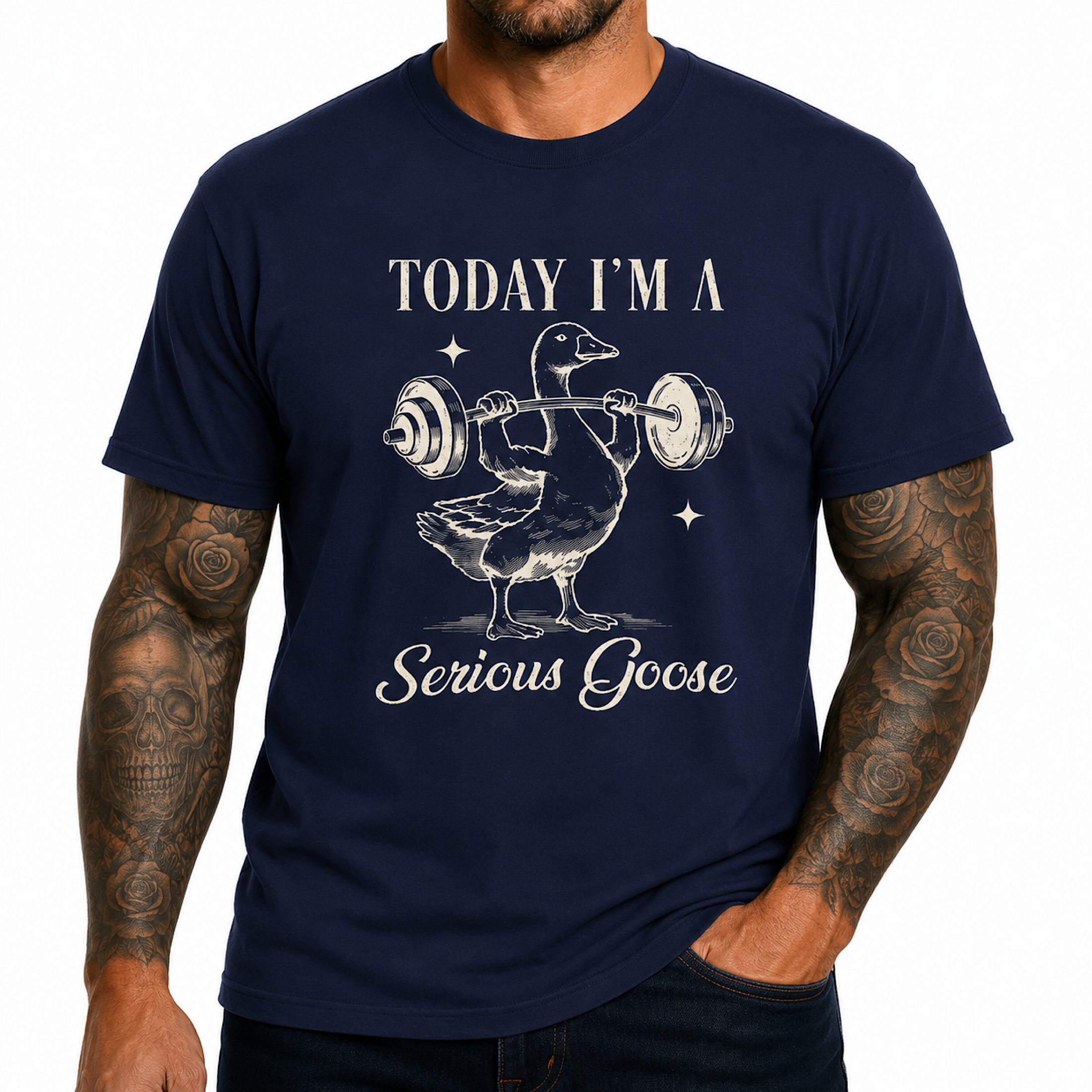 Today I’m a Serious Silly Goose Funny Weightlifting Gym Workout T-Shirt product preview