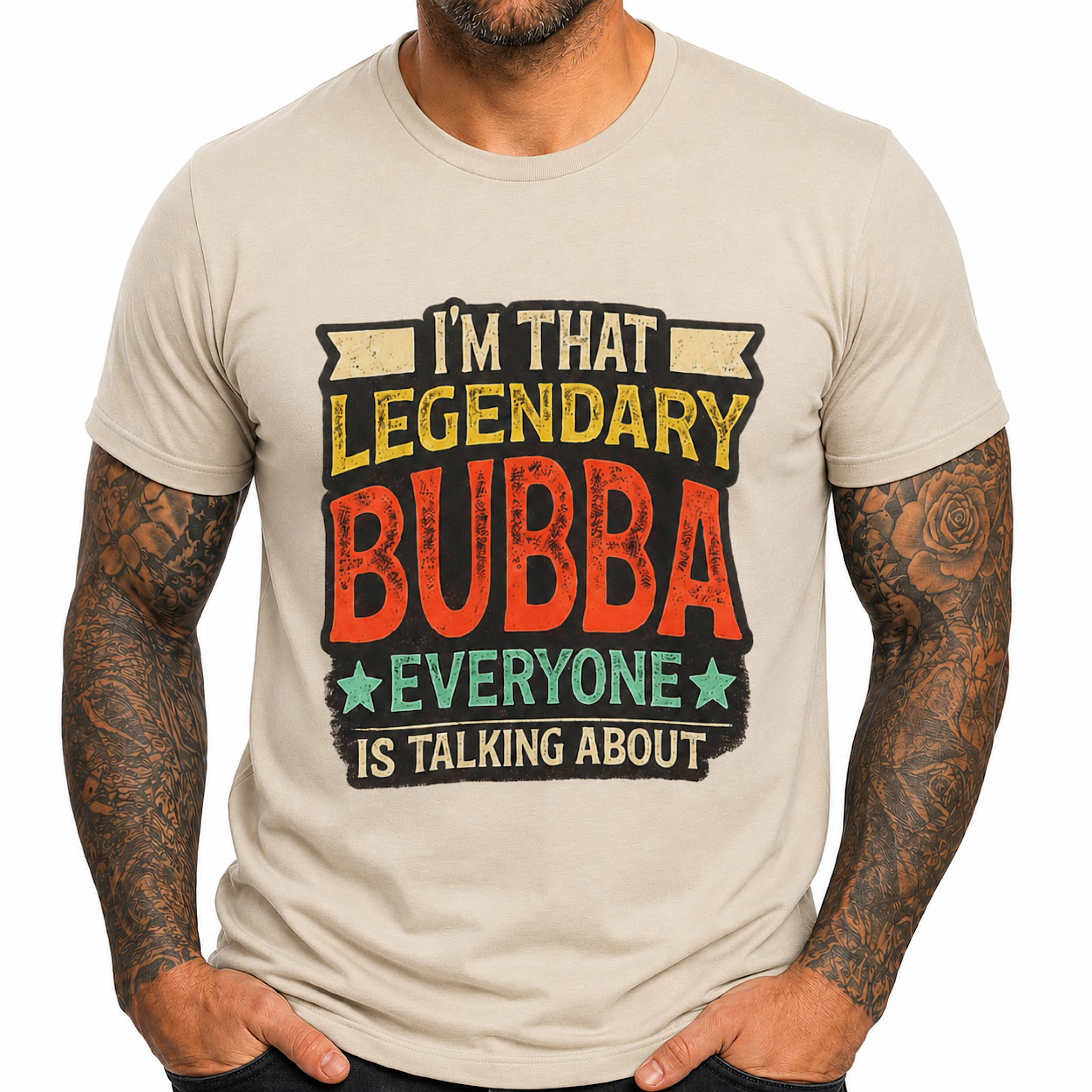 I’m That Legendary Bubba Everyone Is Talking About Funny Jail Humor T-Shirt color preview 4