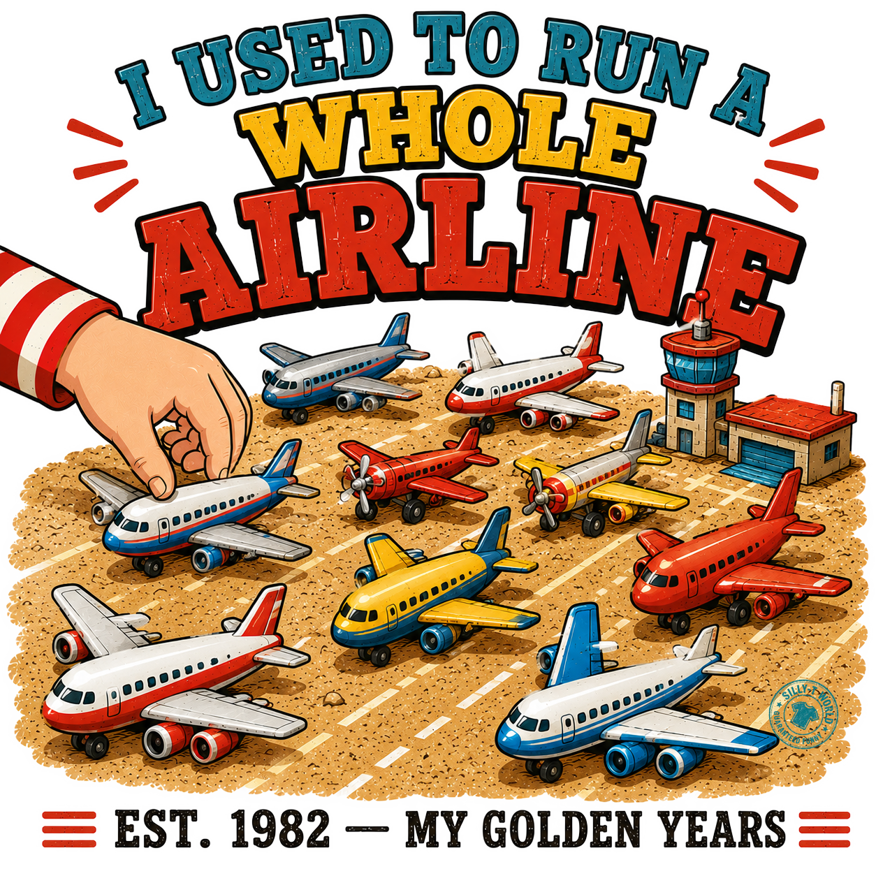 I Used to Run a Whole Airline Funny Retro T-Shirt