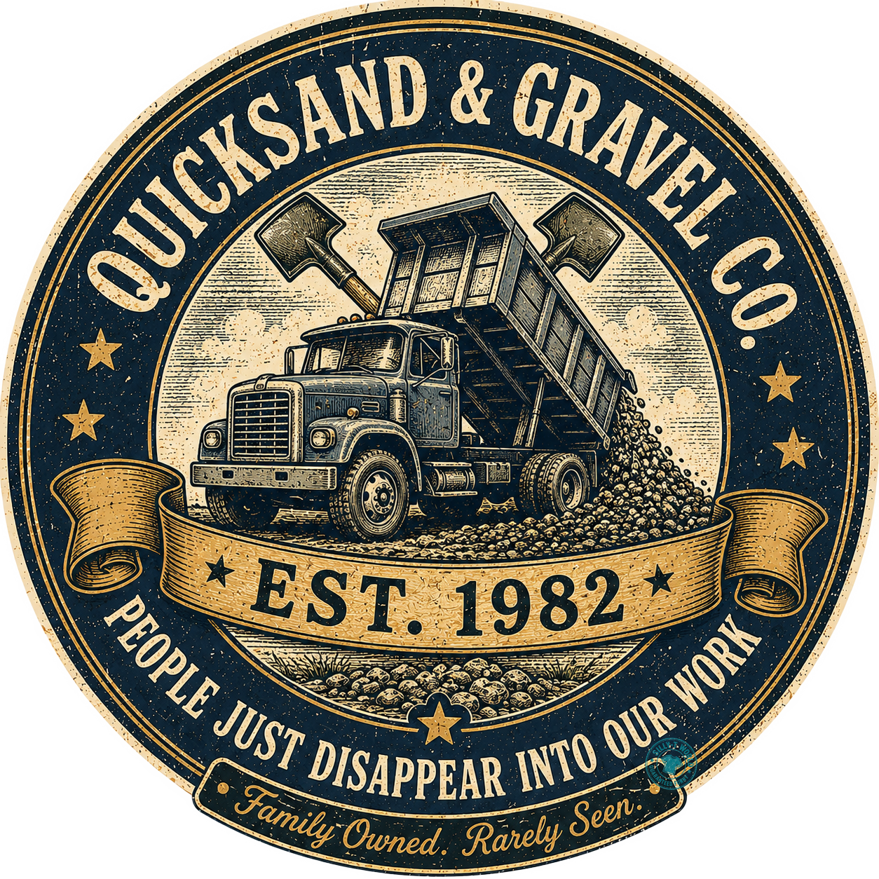 Quicksand & Gravel Co. Funny Dark Humor T-Shirt