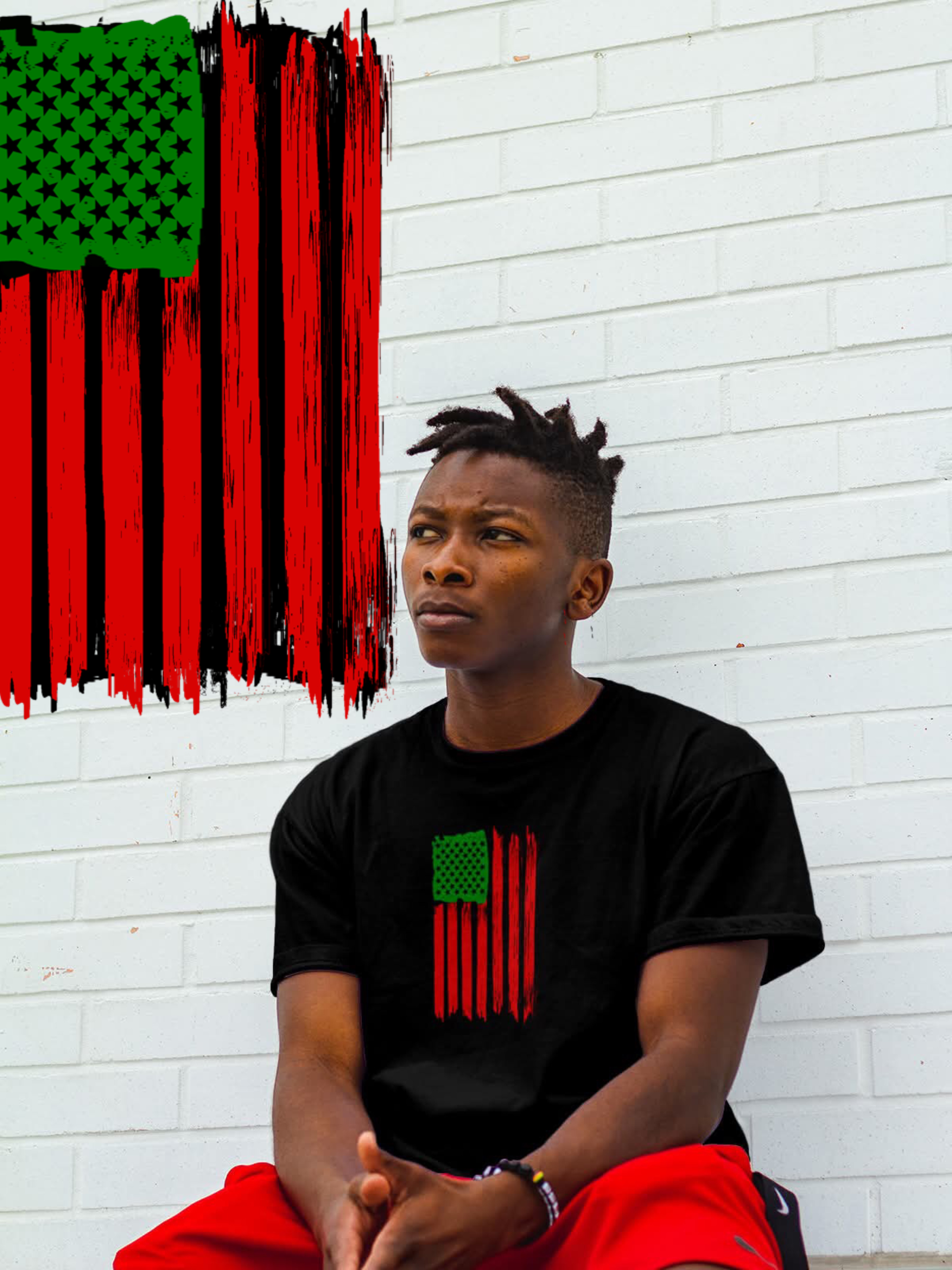 Amerikkkan Flag T-Shirt back view — Unpopular Demand | The Drop Yard