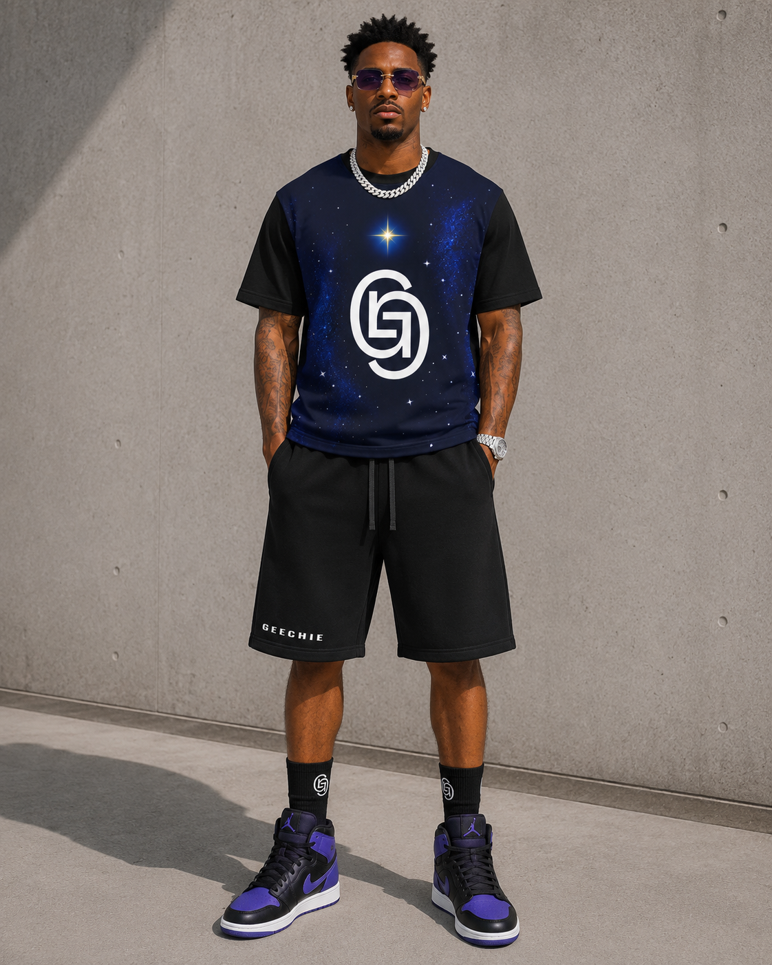 GEECHIE Cosmic Monogram Premium Streetwear Shirt