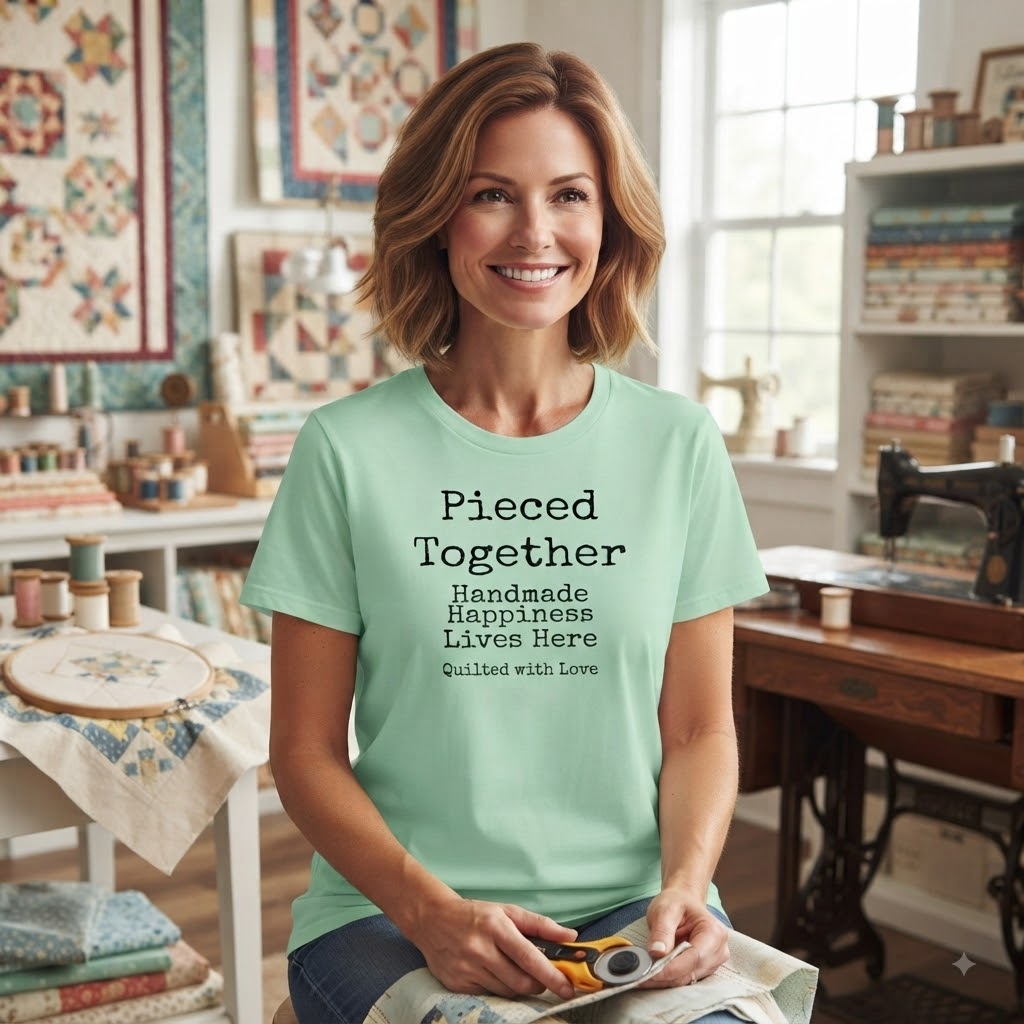 Pieced Together / T-Shirt / Handmade Happiness Graphic Tee
