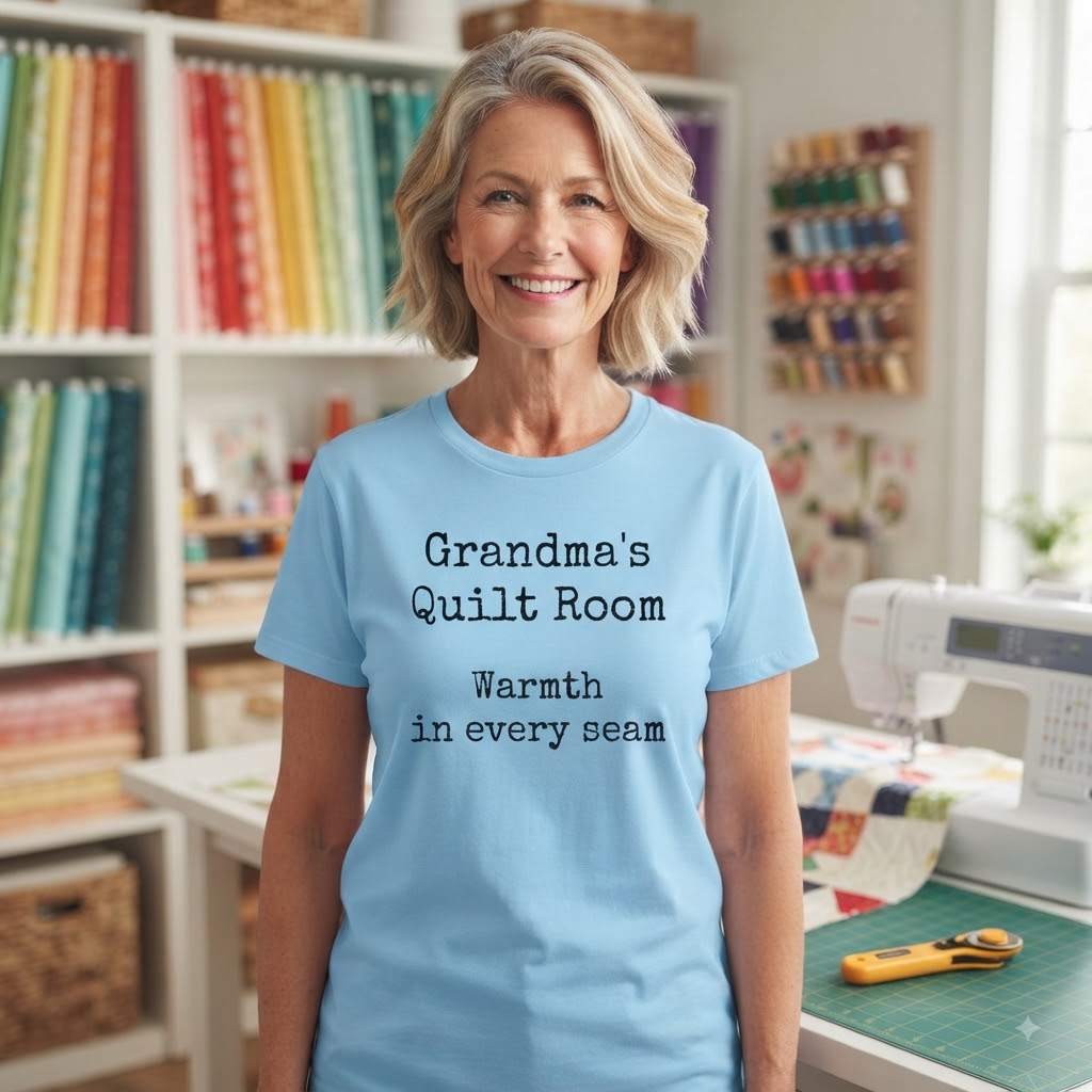 Grandmas Quilt Room Tee Quilter Gift Grandma Quilting Sewing Shirt