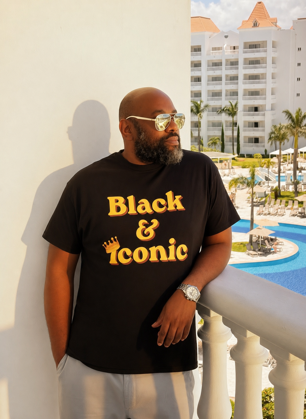 Black and Iconic T-Shirt 
