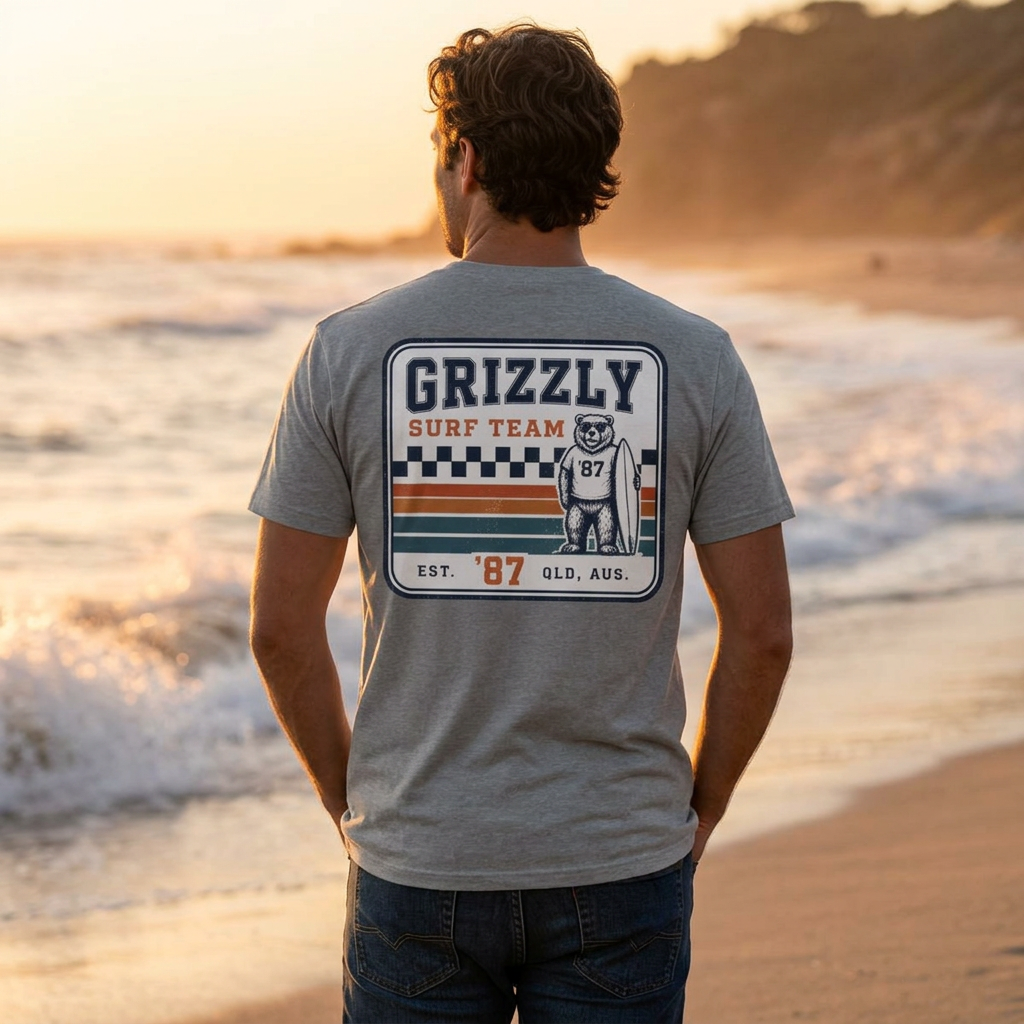 87 Retro Stripes Surf Team Tee