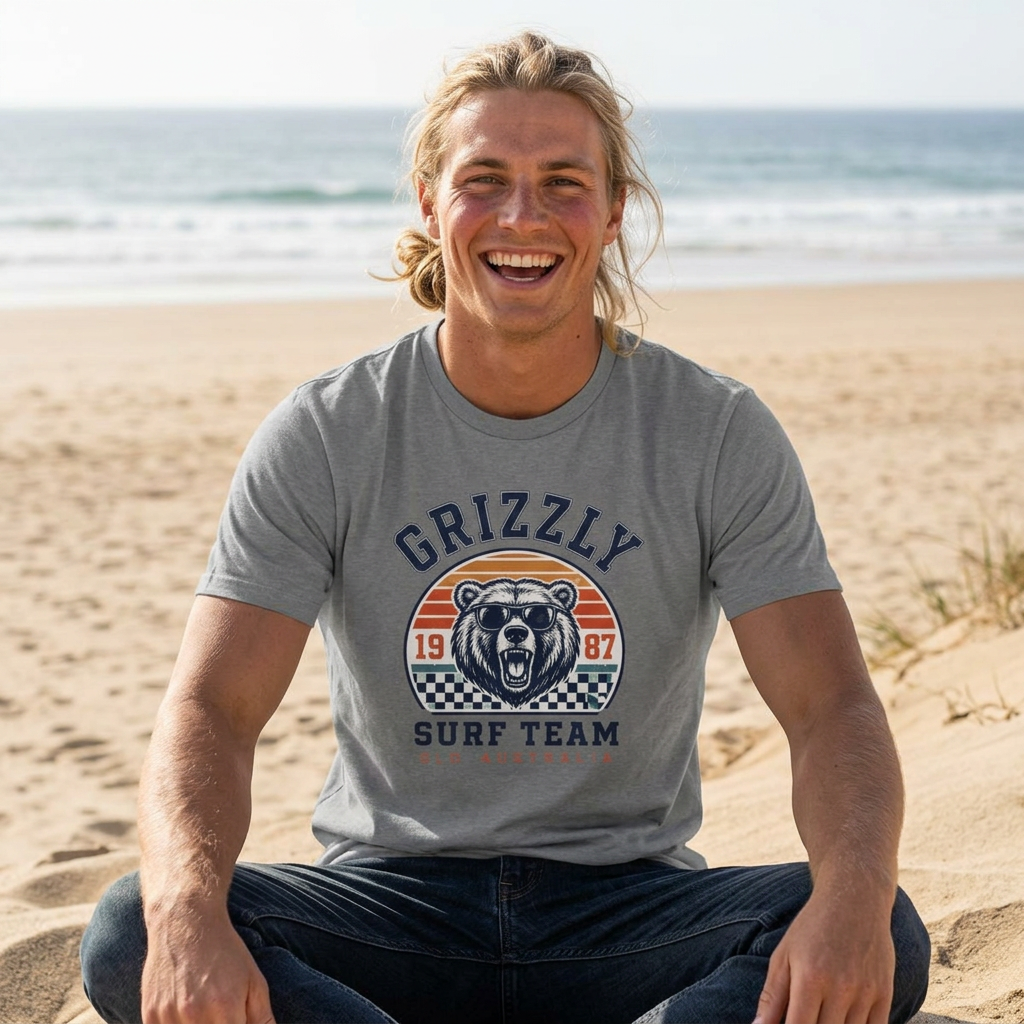 87 Grizzly Surf Team Retro Tee
