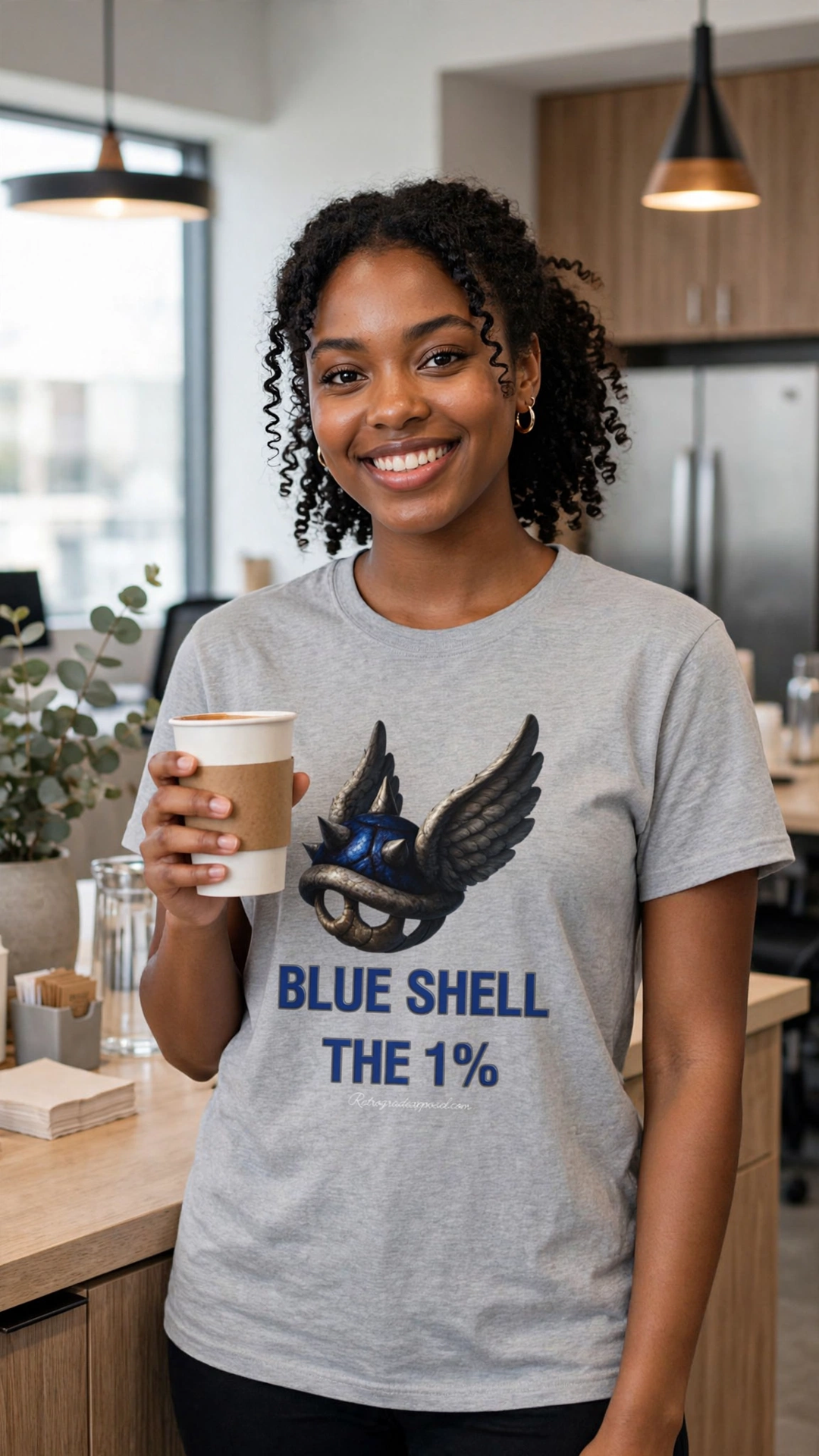 Blue Shell the 1% Unisex Softstyle T-Shirt, Humor, Political – Cardinal Red, M