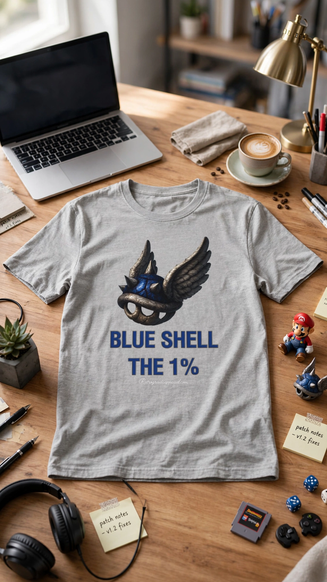 Blue Shell the 1% Unisex Softstyle T-Shirt, Humor, Political