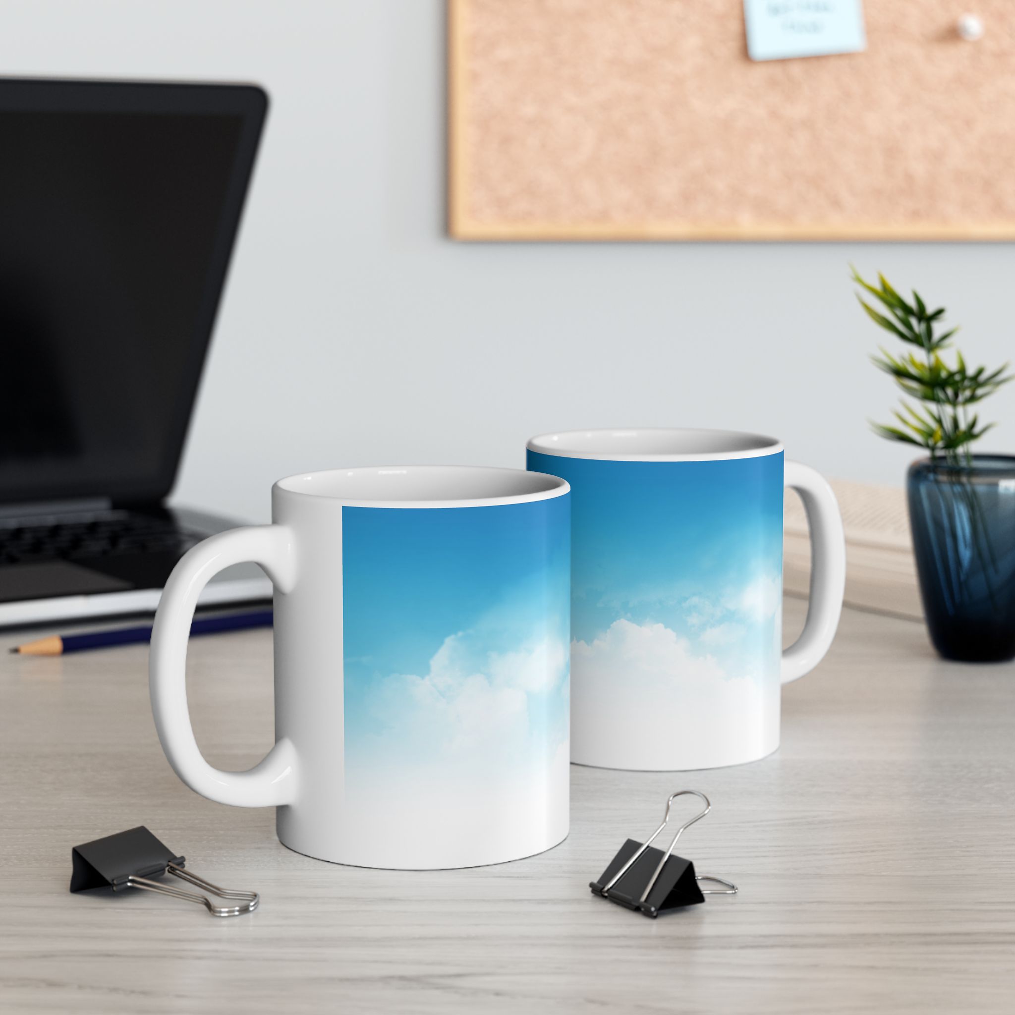 Ceramic blue sky design Mug