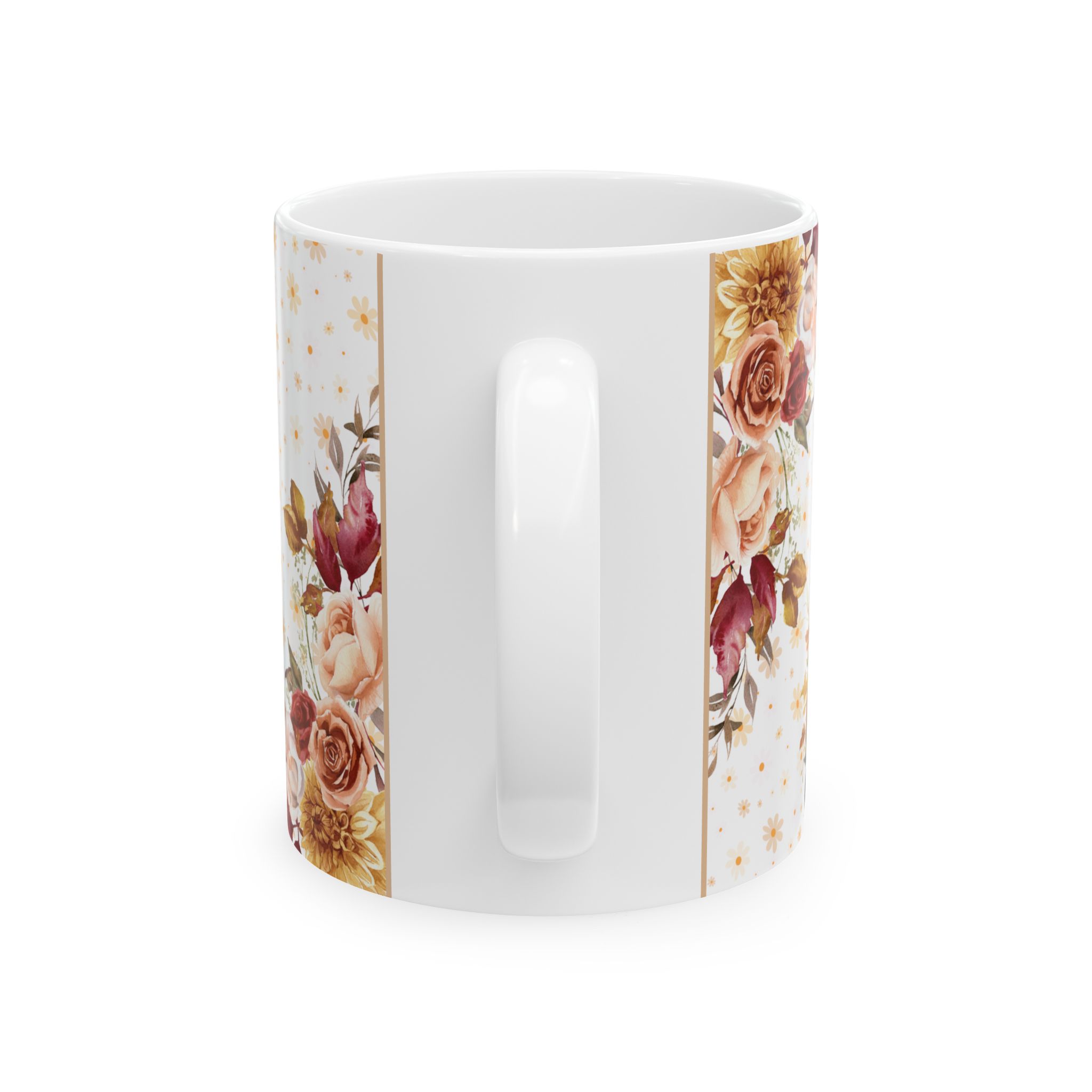 Autumn Pumpkin Floral Mug - view 2