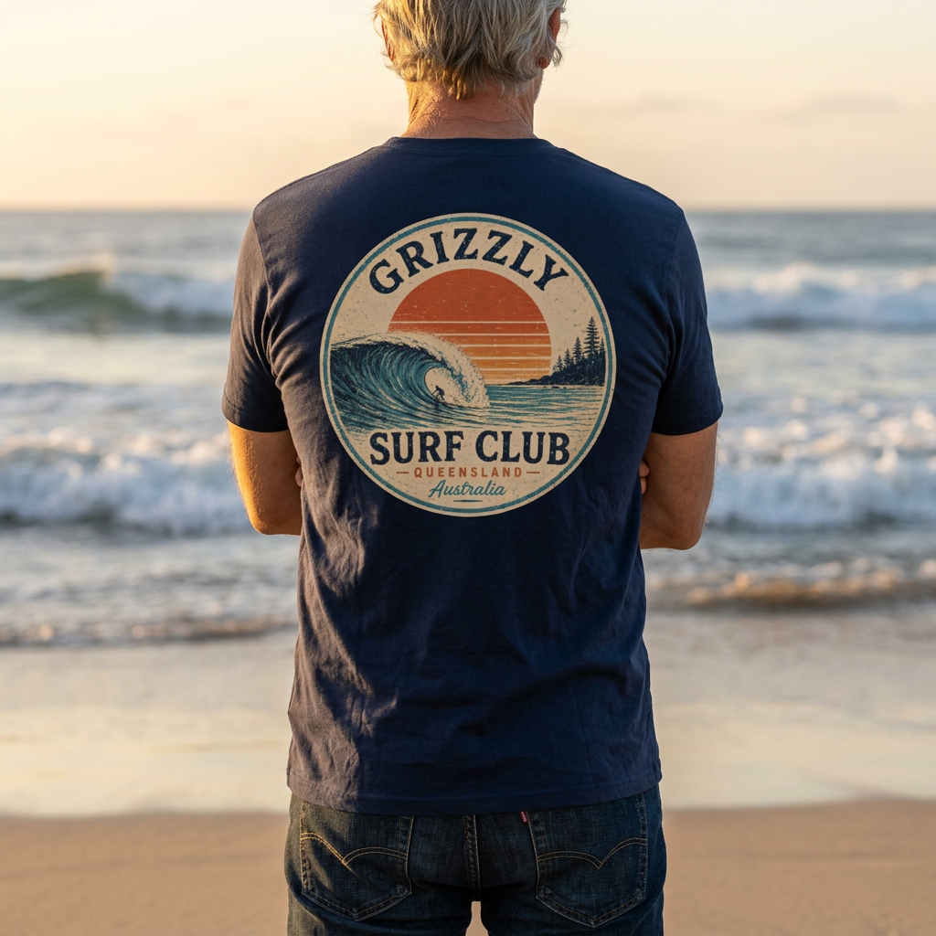 Grizzly Surf Club Badge Tee