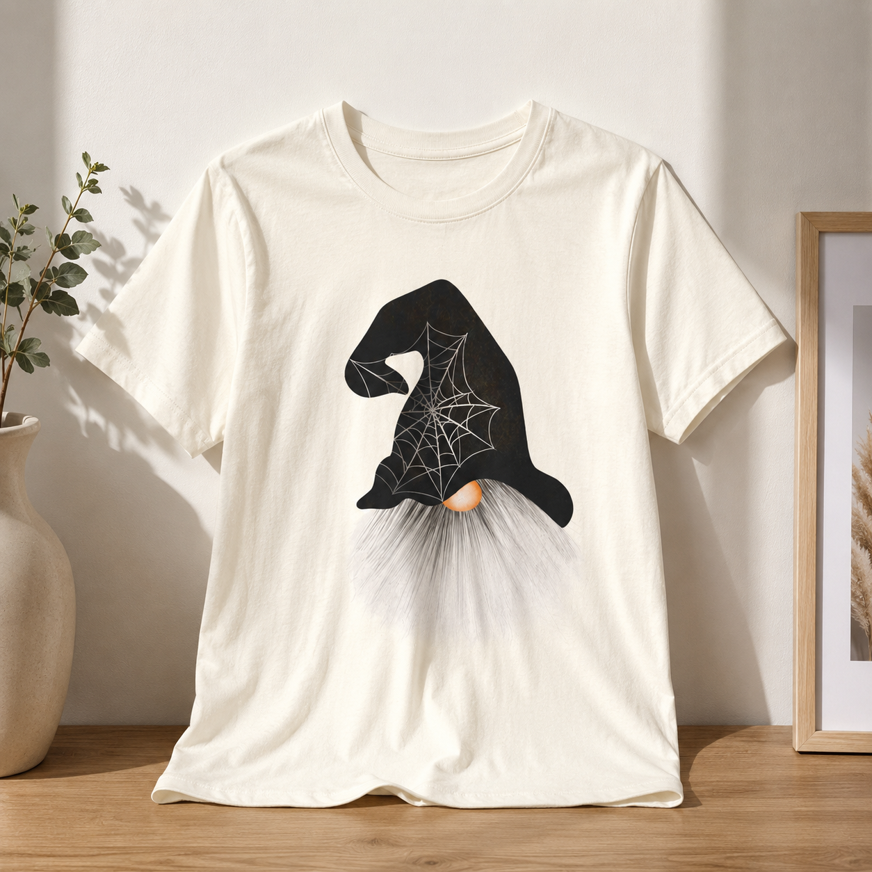 Spiderweb Witch Gnome Tee