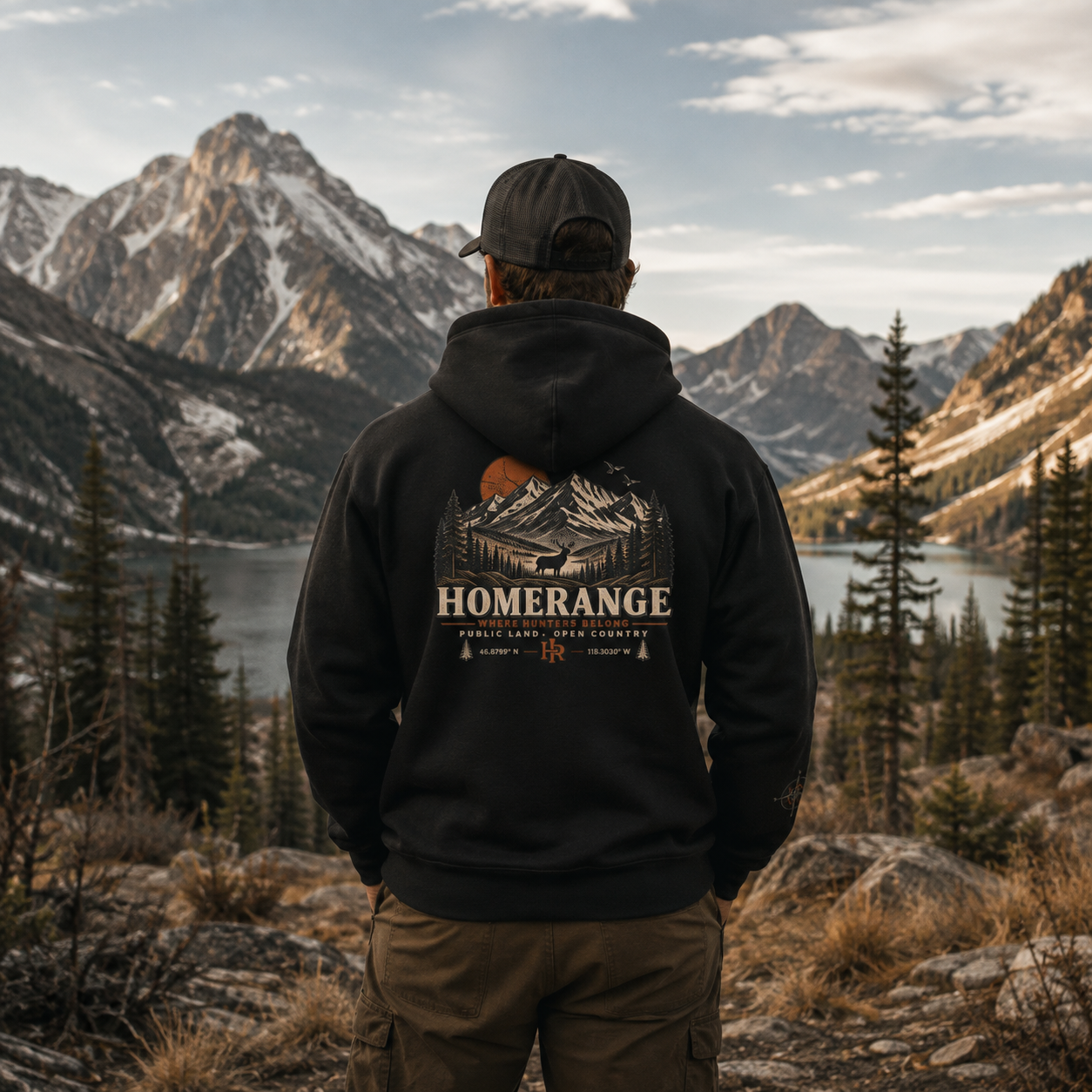 HomeRange Mountain Logo Hoodie | Unisex
