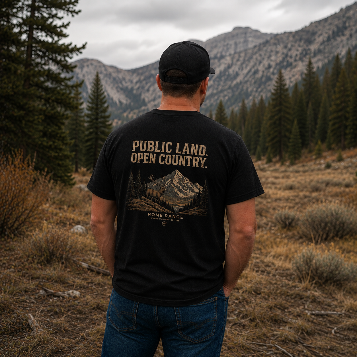 HomeRange Public Land Tee | Unisex Black