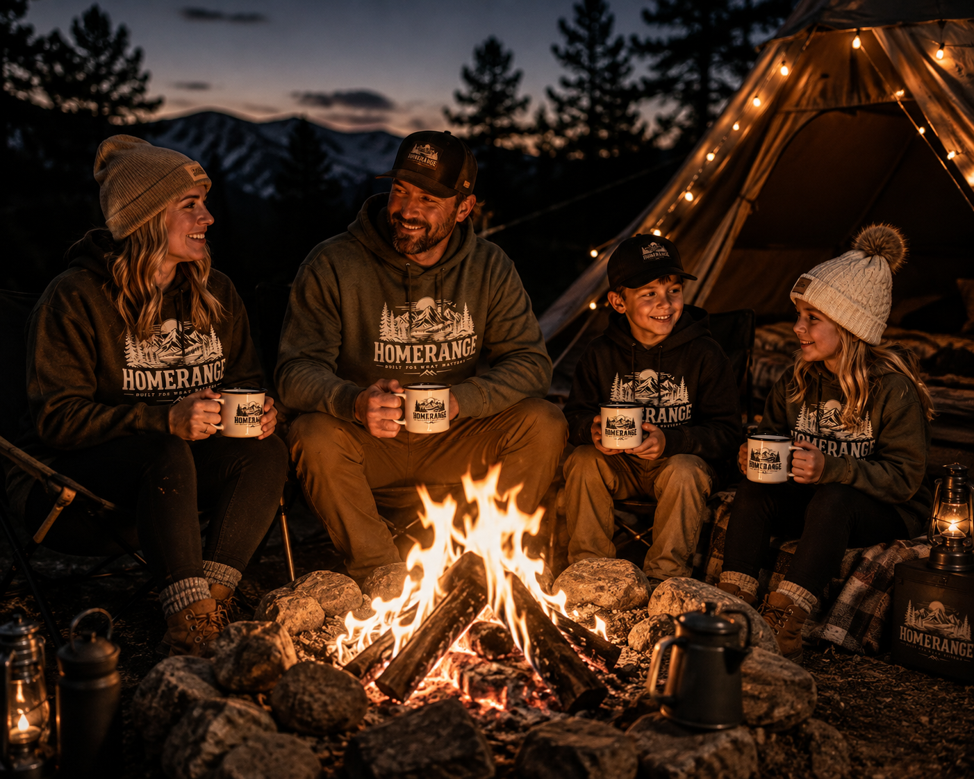 HomeRange Enamel Camp Mug | Rustic Outdoor 