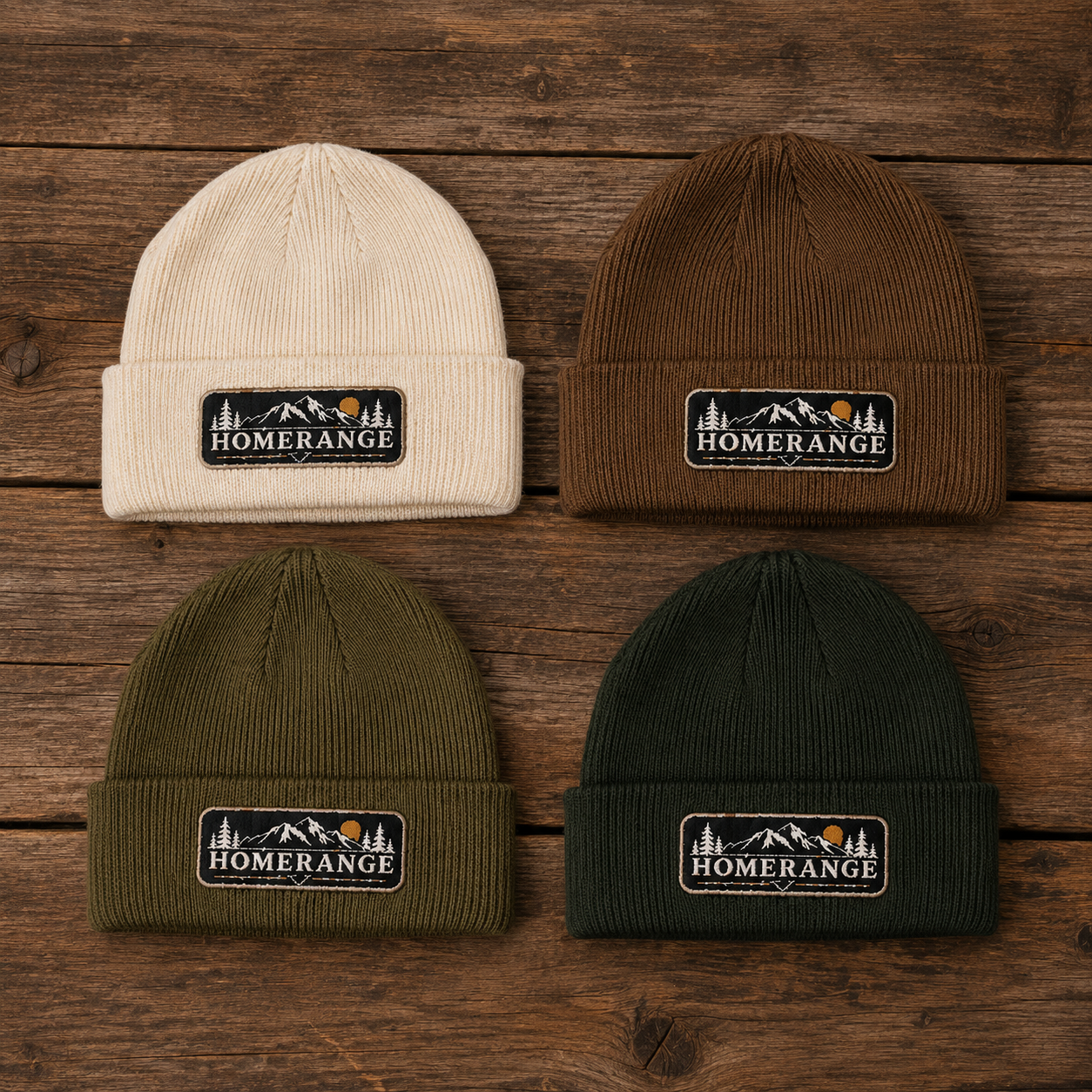 Home Range Mountain Cuff Beanie | Embroidered 