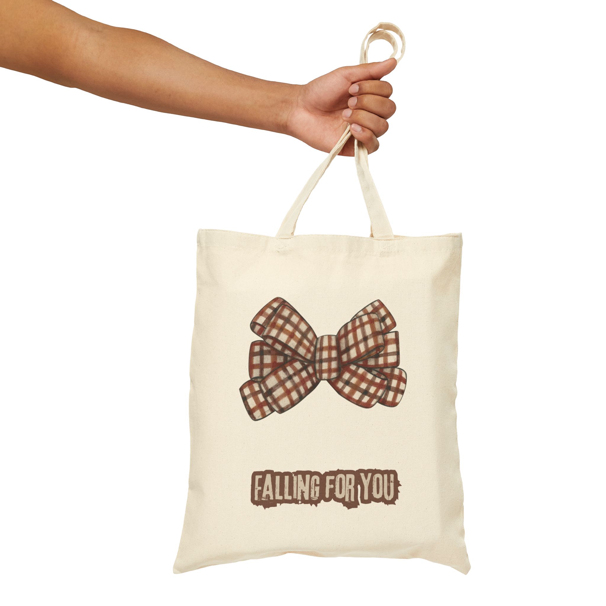 Plaid Bow Falling For You Tote Bag - view 2