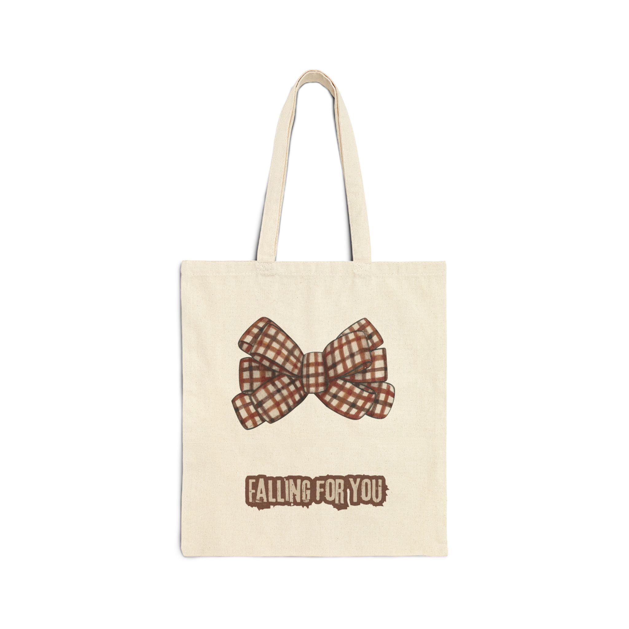 Plaid Bow Falling For You Tote Bag - view 3