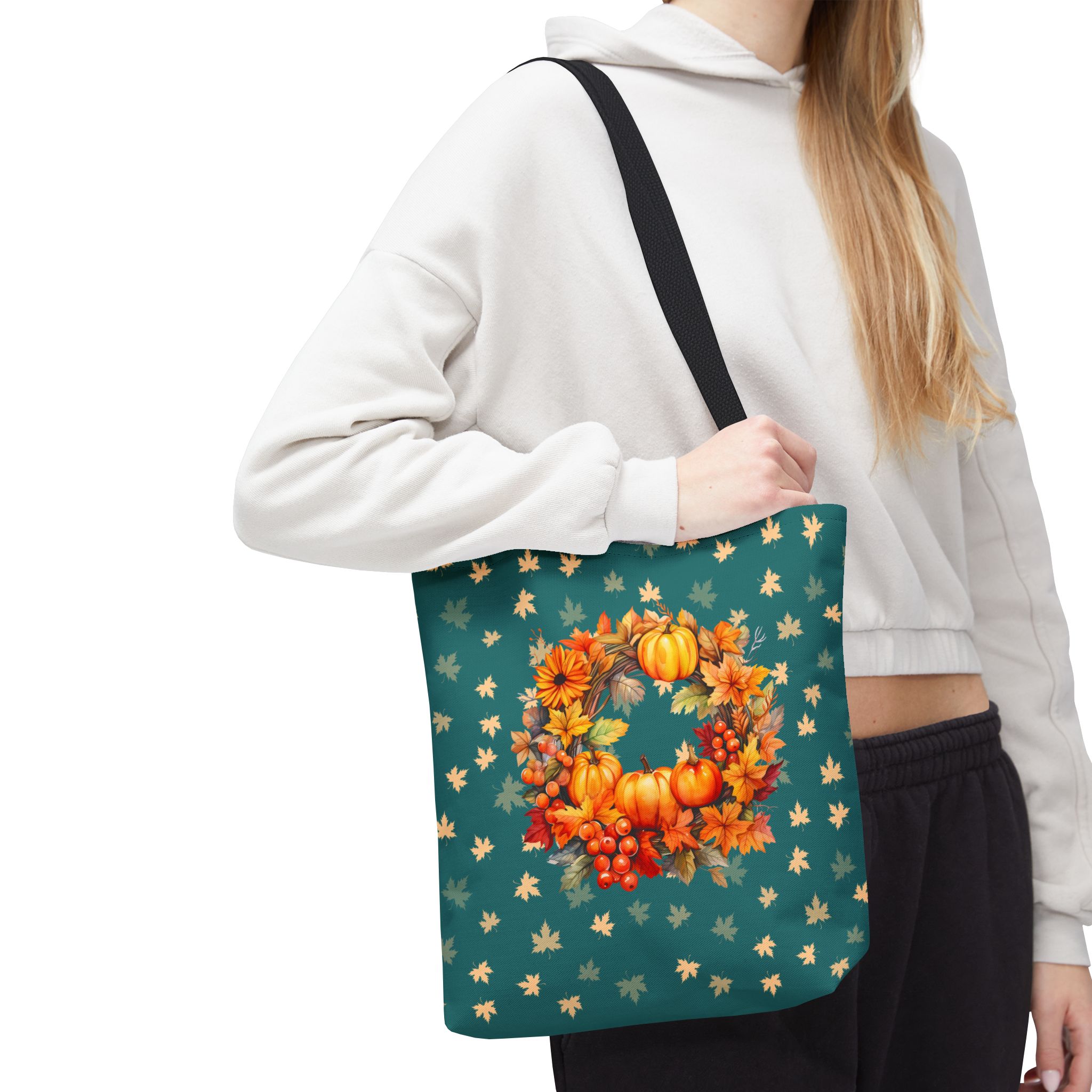 Autumn Pumpkin Wreath Tote Bag - view 3