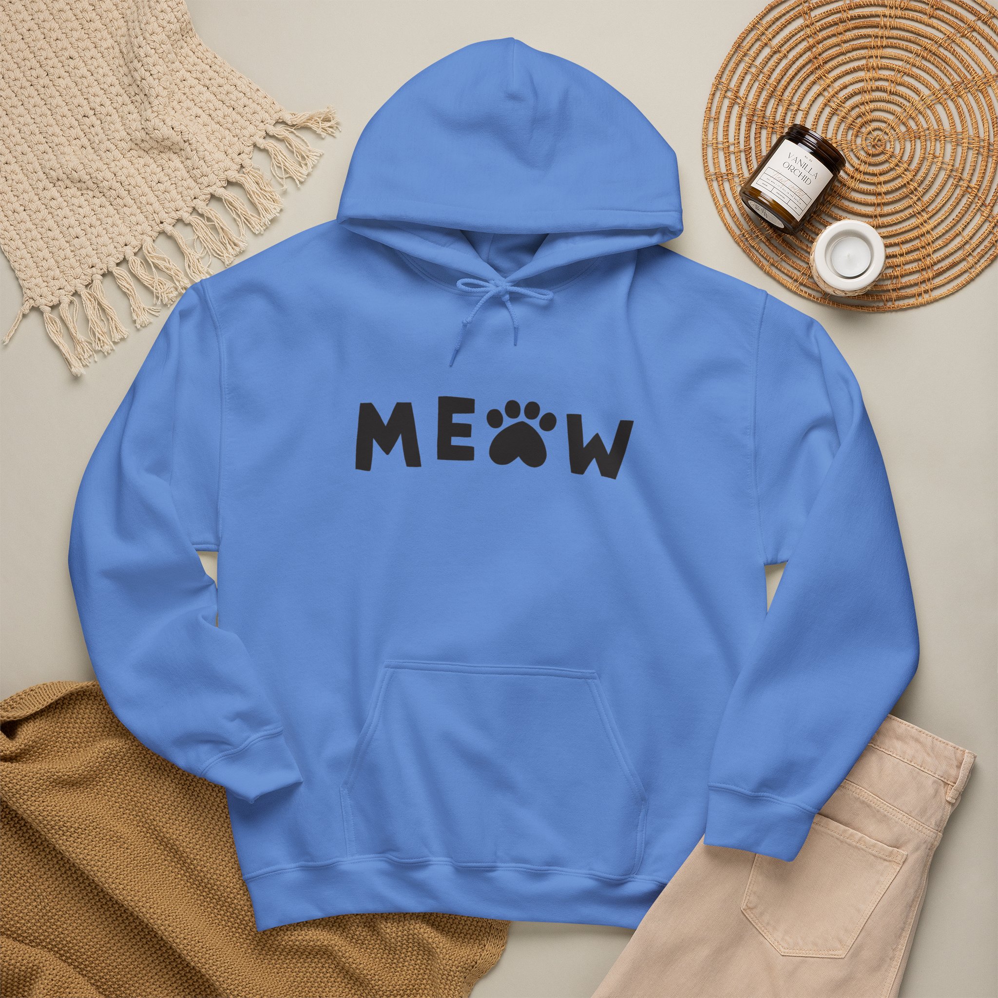 Meow Paw Print Hoodie
