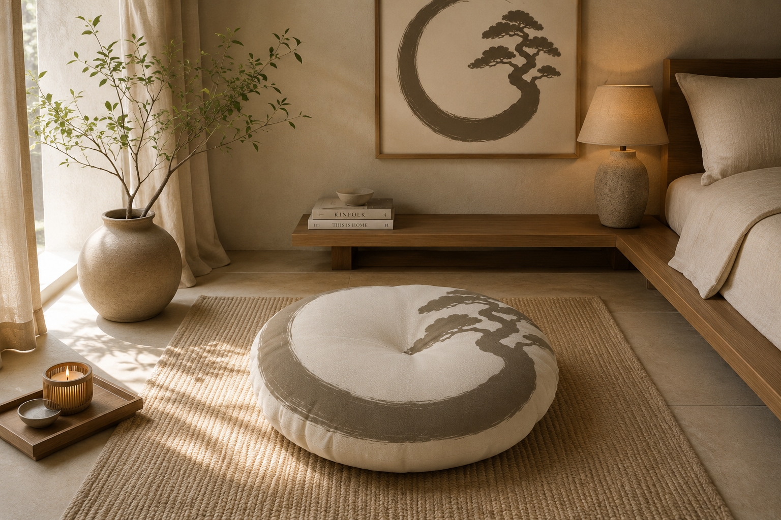 Stillness floor cushion and home decor collection by Moonhac
