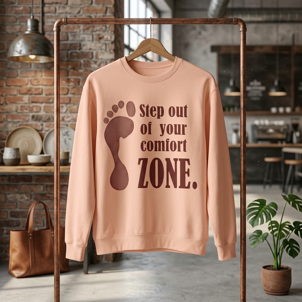 Step Out of Your Comfort Zone Crewneck Sweatshirt